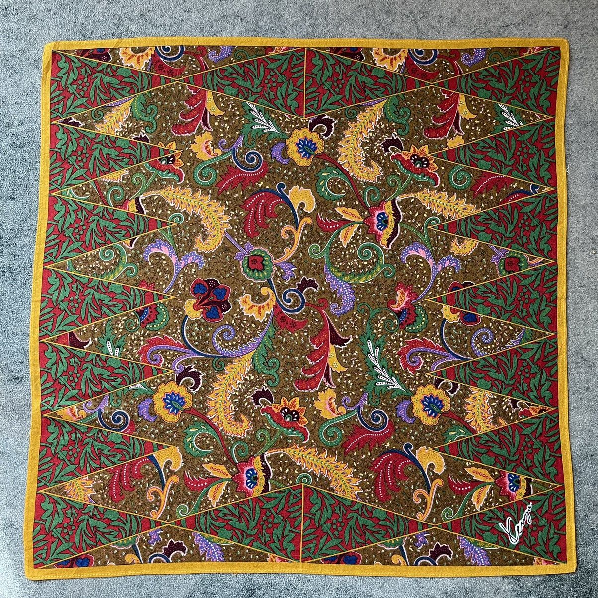Kenzo Kenzo Batik Handkerchief Neckerchief Bandana Turban Size ONE SIZE - 2 Thumbnail