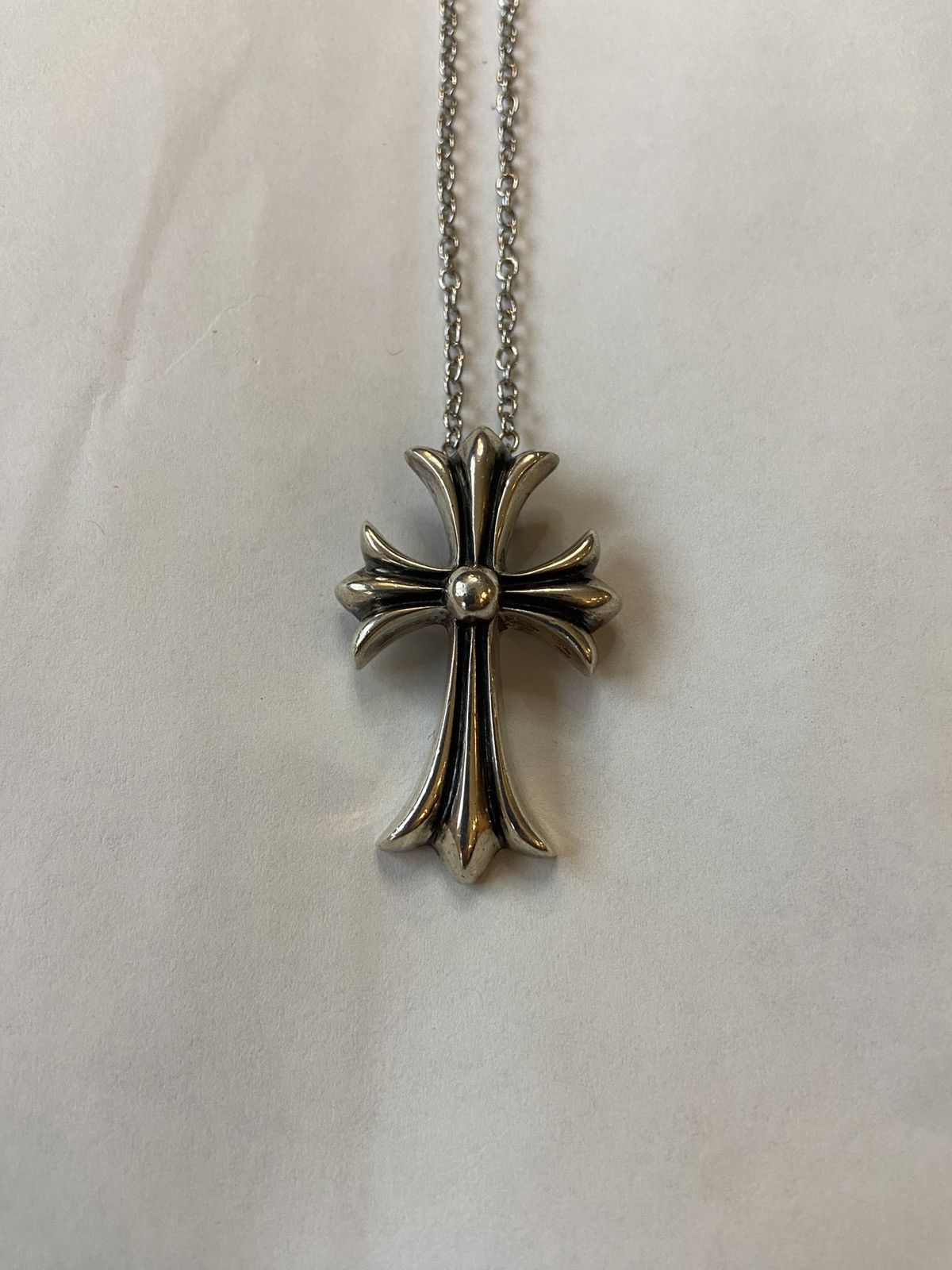 Chrome Hearts Large Cross Pendant Chain Necklace