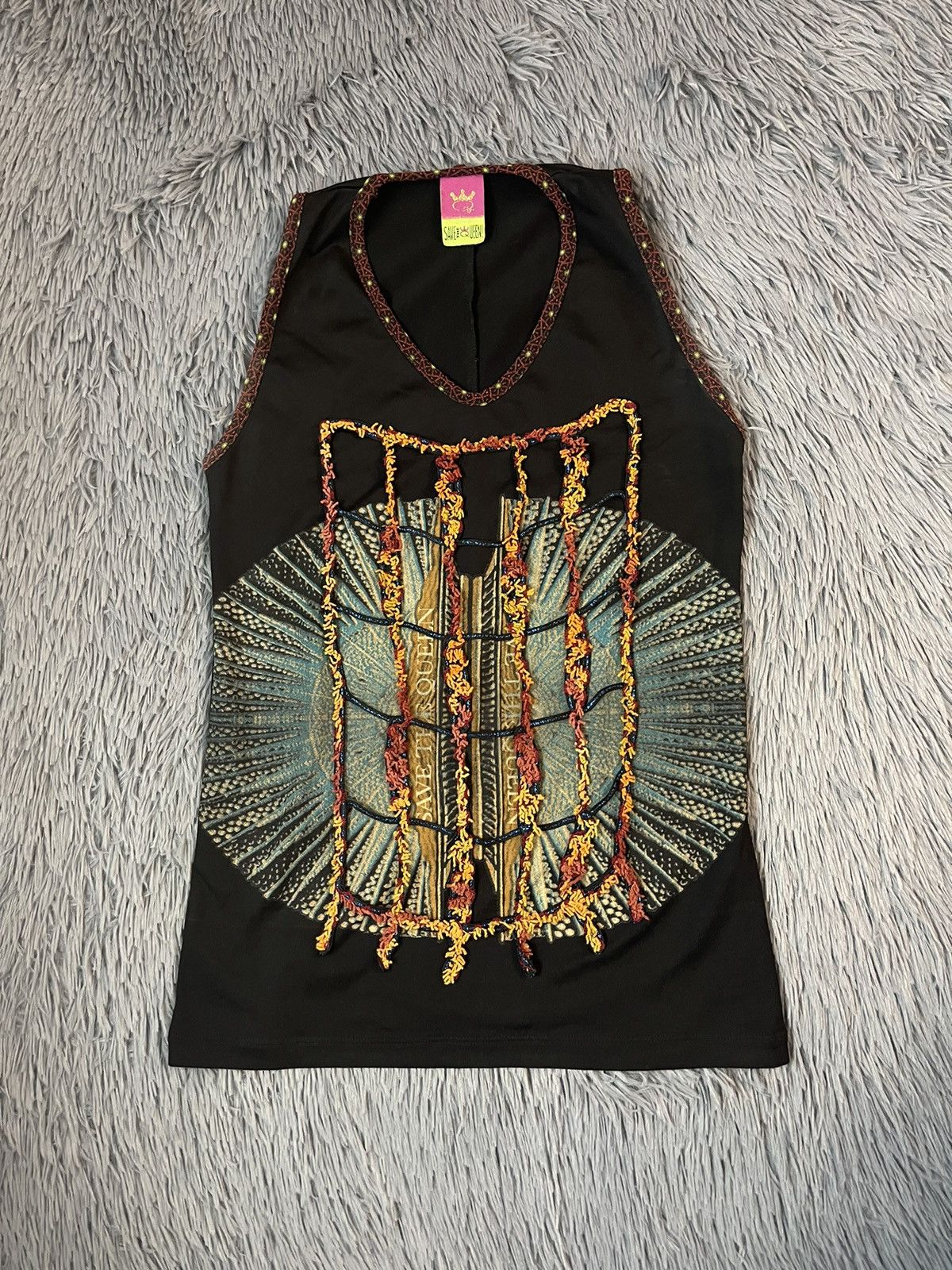 Vintage Save the Queen avant garde Y2K vtg jpg style mesh tank top Size M / US 6-8 / IT 42-44 - 1 Thumbnail