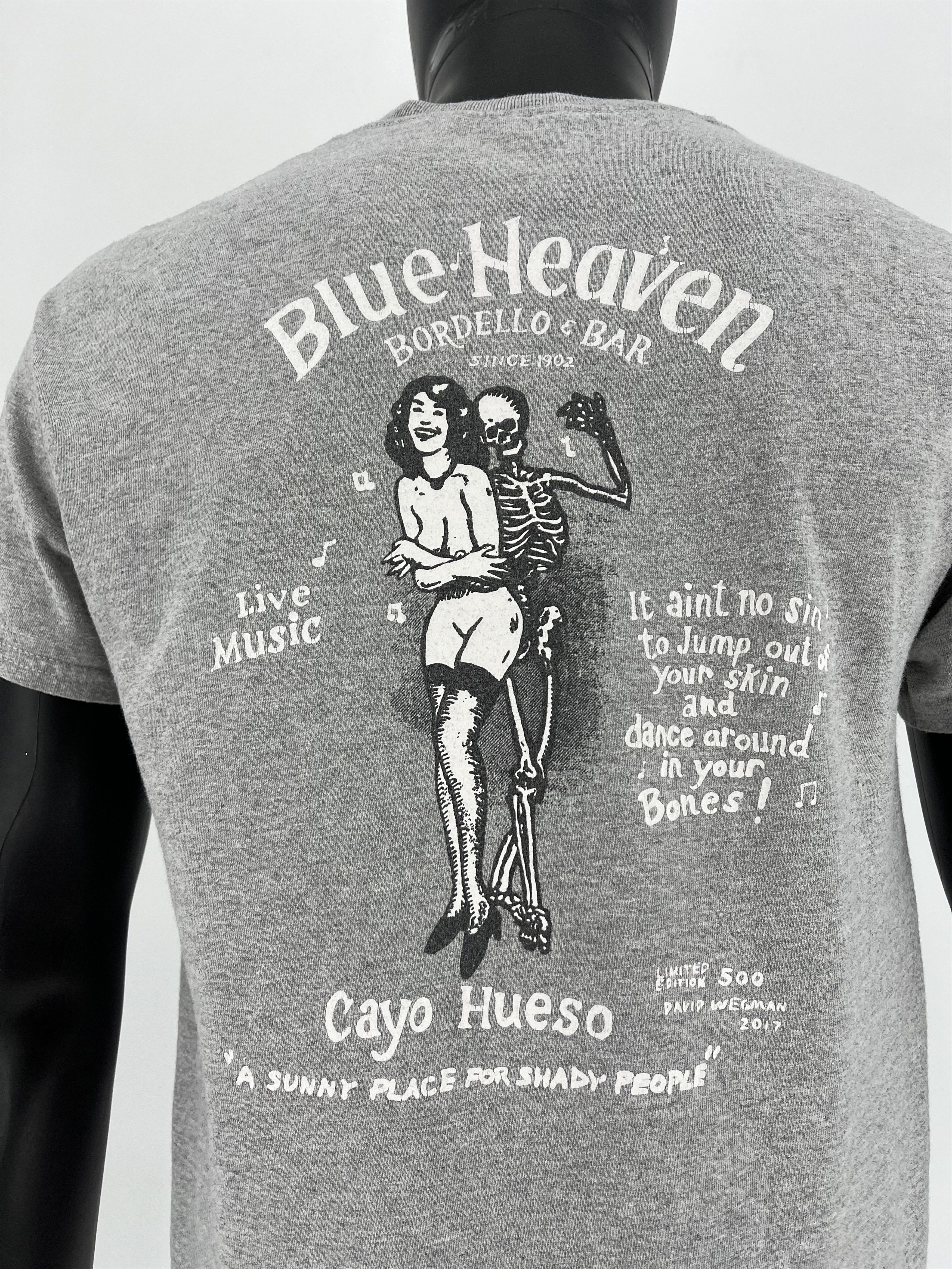 Other Vintage Y2K "Blue Heaven Bordello Bar" Skulls tee Size US M / EU 48-50 / 2 - 8 Thumbnail