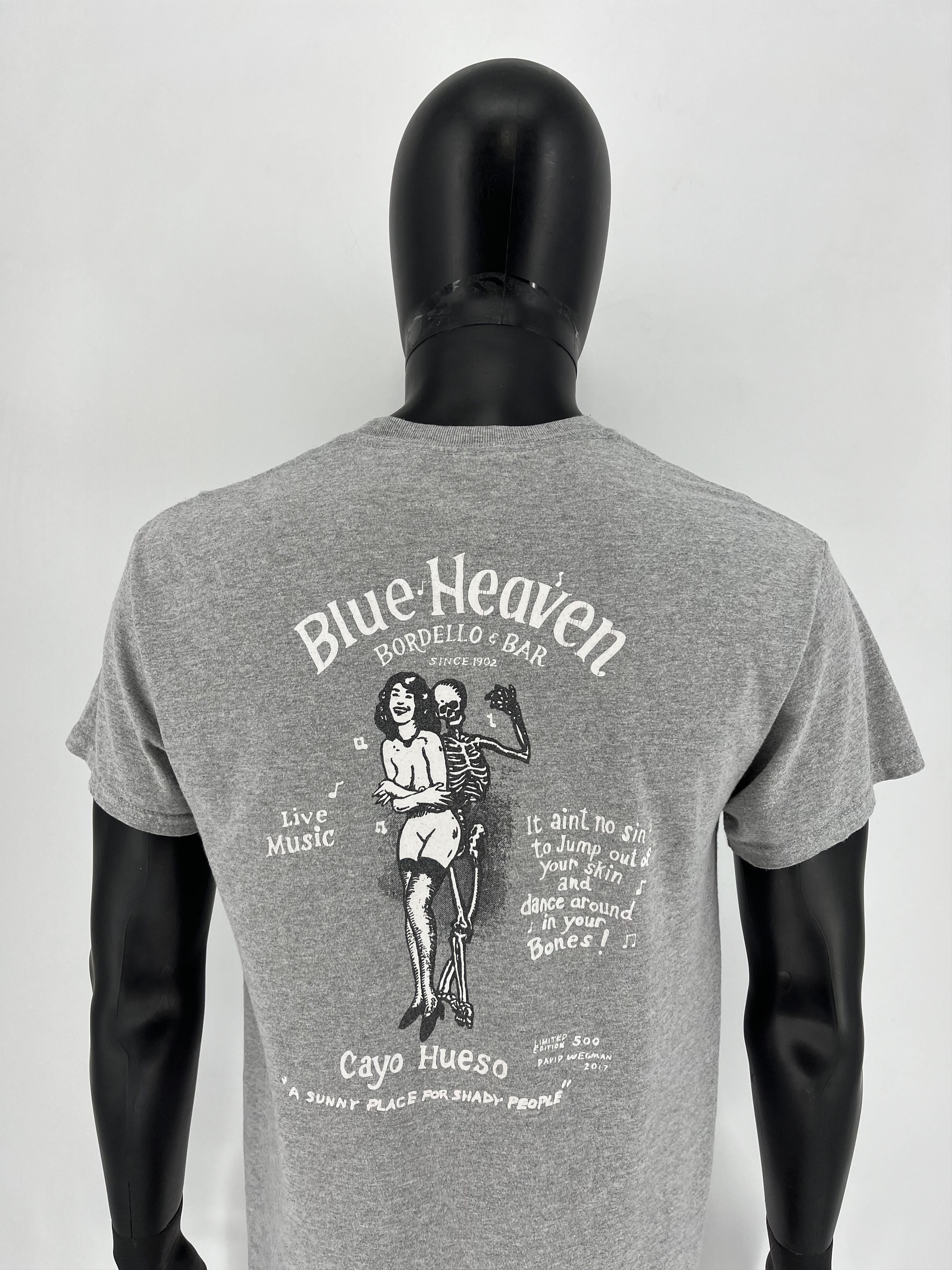 Other Vintage Y2K "Blue Heaven Bordello Bar" Skulls tee Size US M / EU 48-50 / 2 - 2 Thumbnail