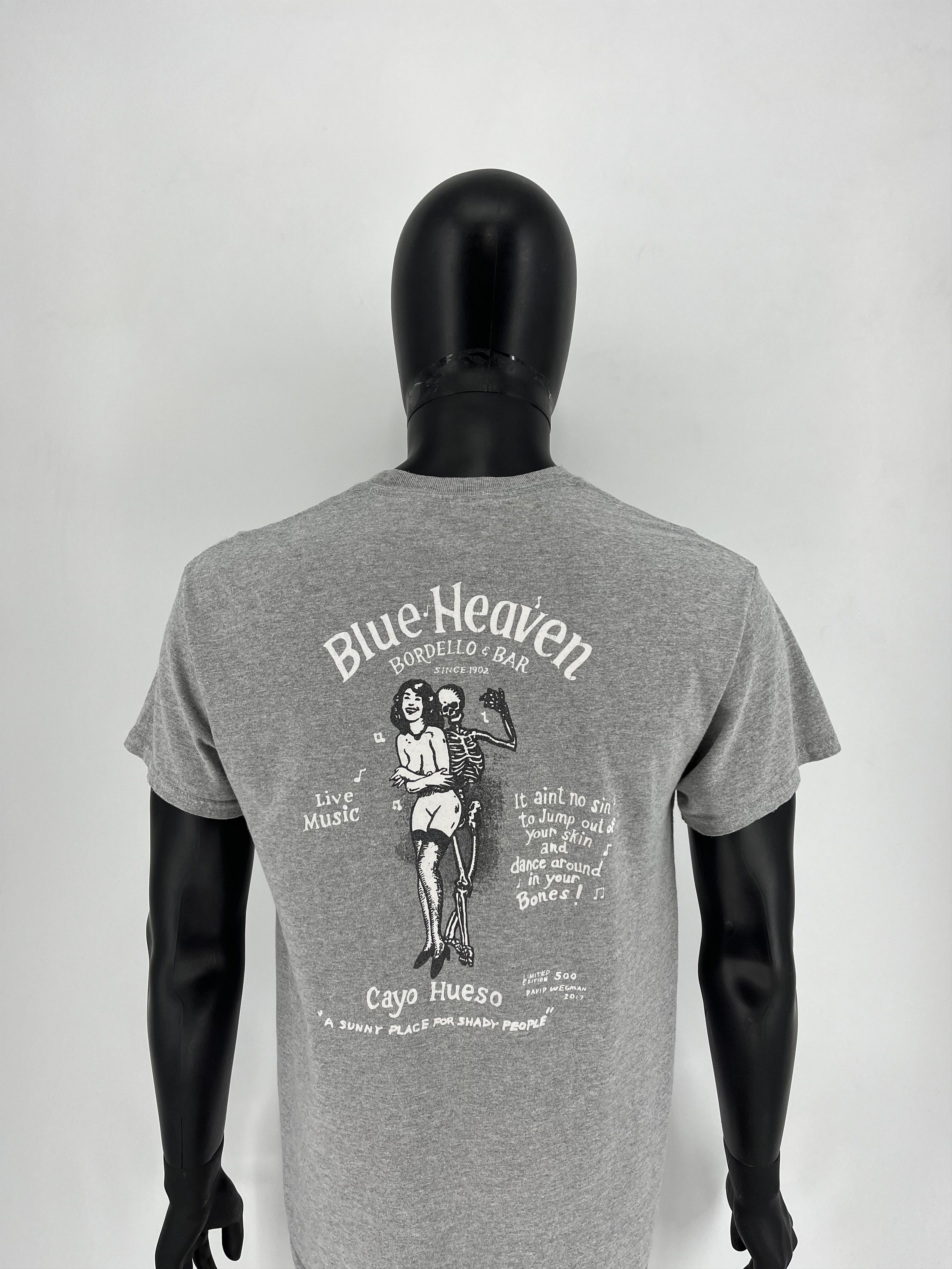 Other Vintage Y2K "Blue Heaven Bordello Bar" Skulls tee Size US M / EU 48-50 / 2 - 1 Thumbnail