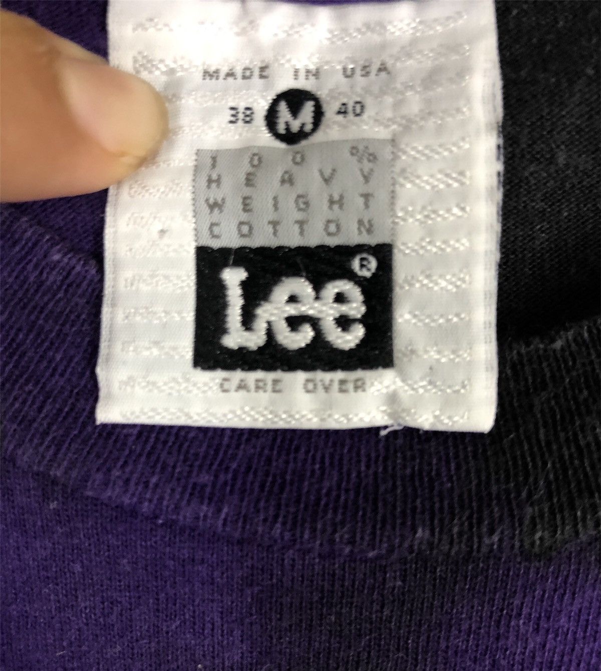 Lee × Vintage Vintage LEE Big LoGo X Made in Usa Size US M / EU 48-50 / 2 - 6 Thumbnail