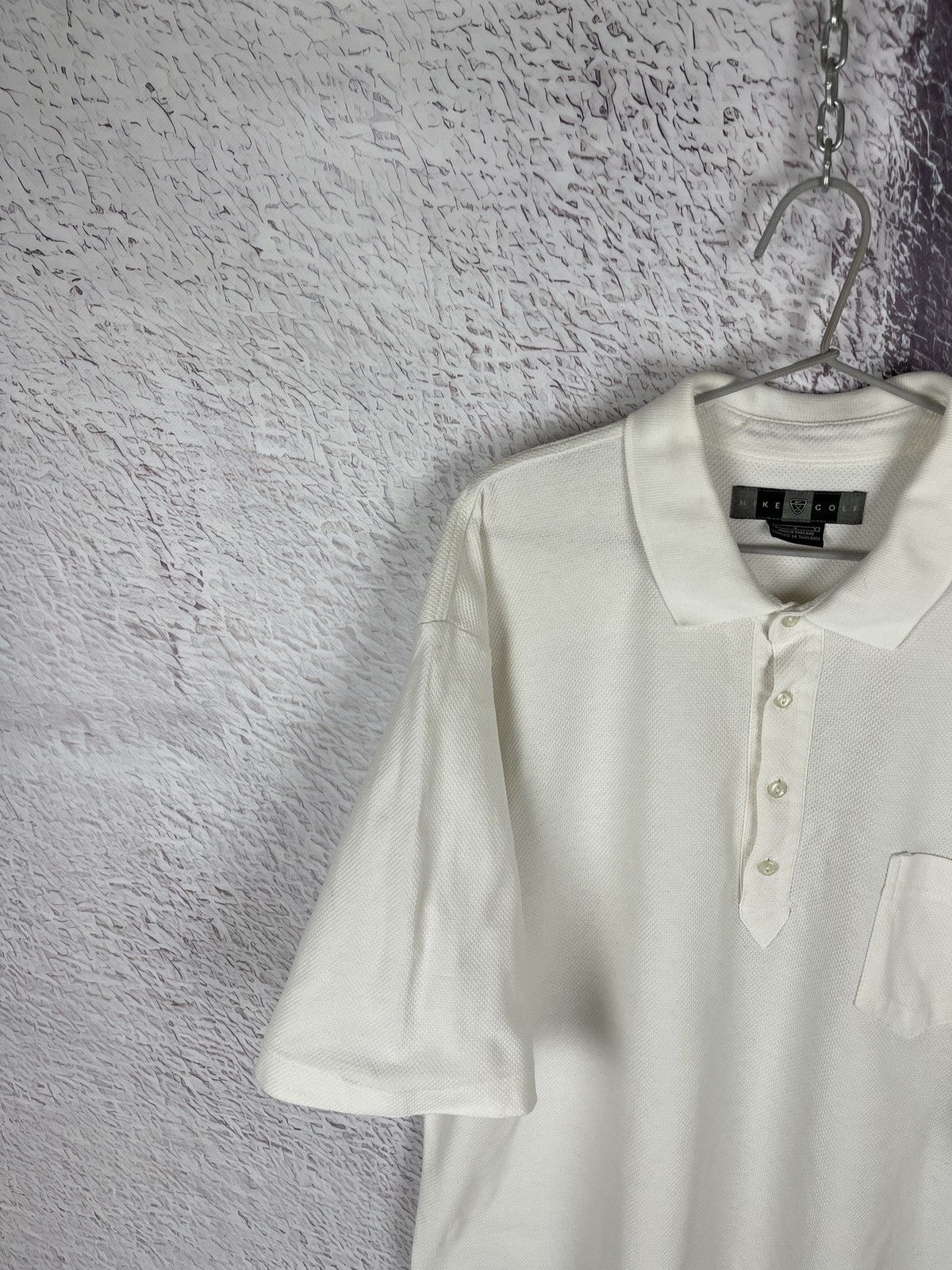 Nike Nike Golf vintage y2k 90s white polo tee shirt size L Size US L / EU 52-54 / 3 - 2 Thumbnail
