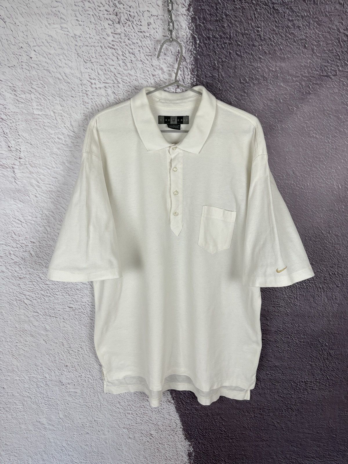 Nike Nike Golf vintage y2k 90s white polo tee shirt size L Size US L / EU 52-54 / 3 - 1 Thumbnail
