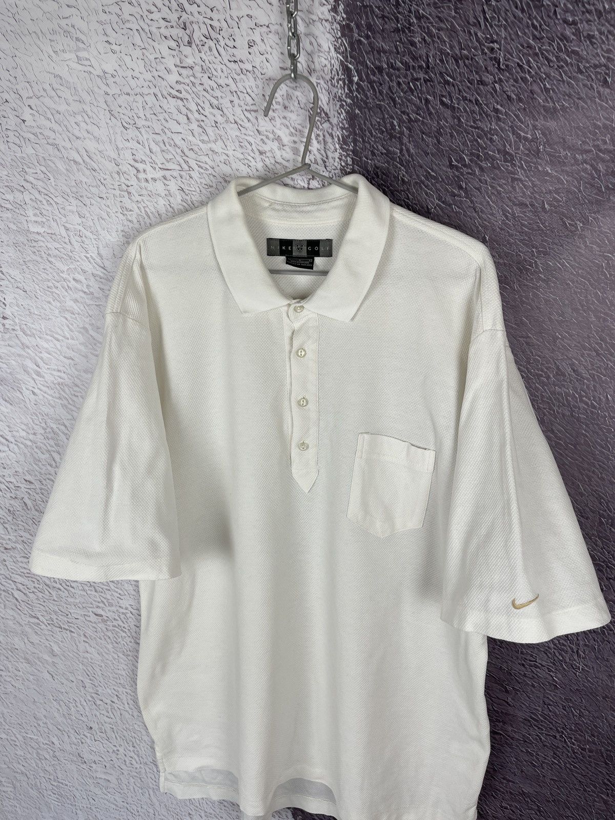 Nike Nike Golf vintage y2k 90s white polo tee shirt size L Size US L / EU 52-54 / 3 - 7 Thumbnail