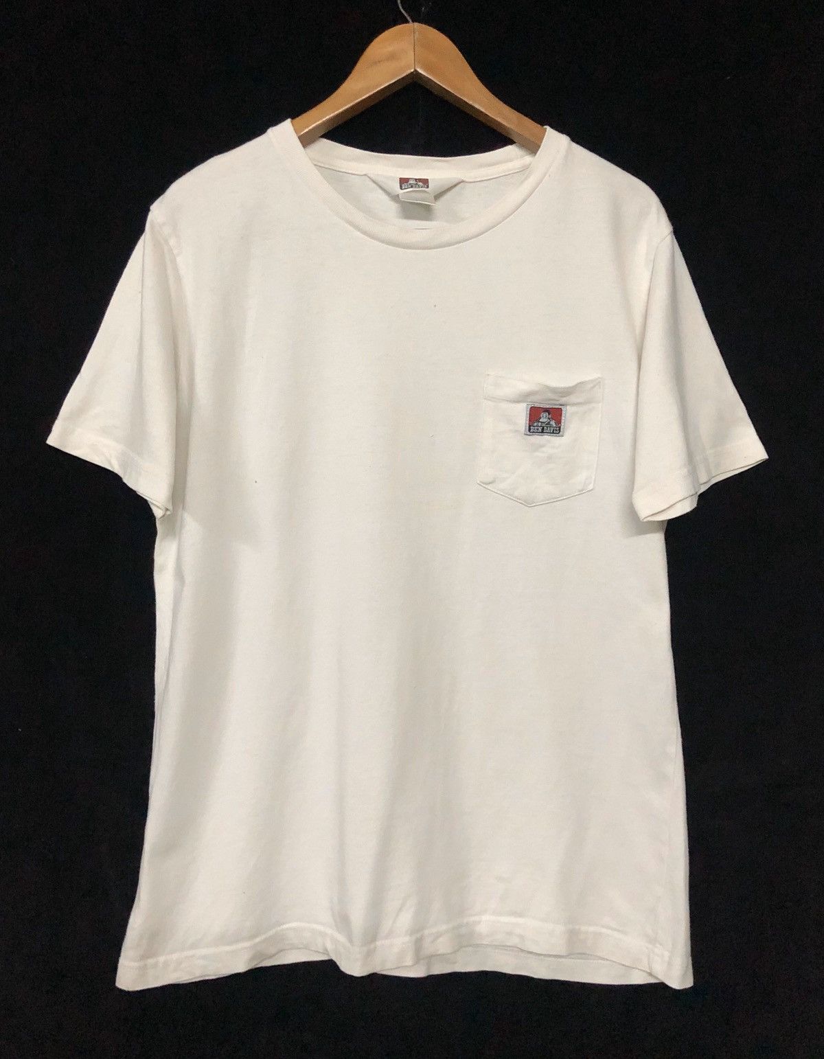 Vintage BEN DAVIS Japanese Street Shirt Tee Single pocket
