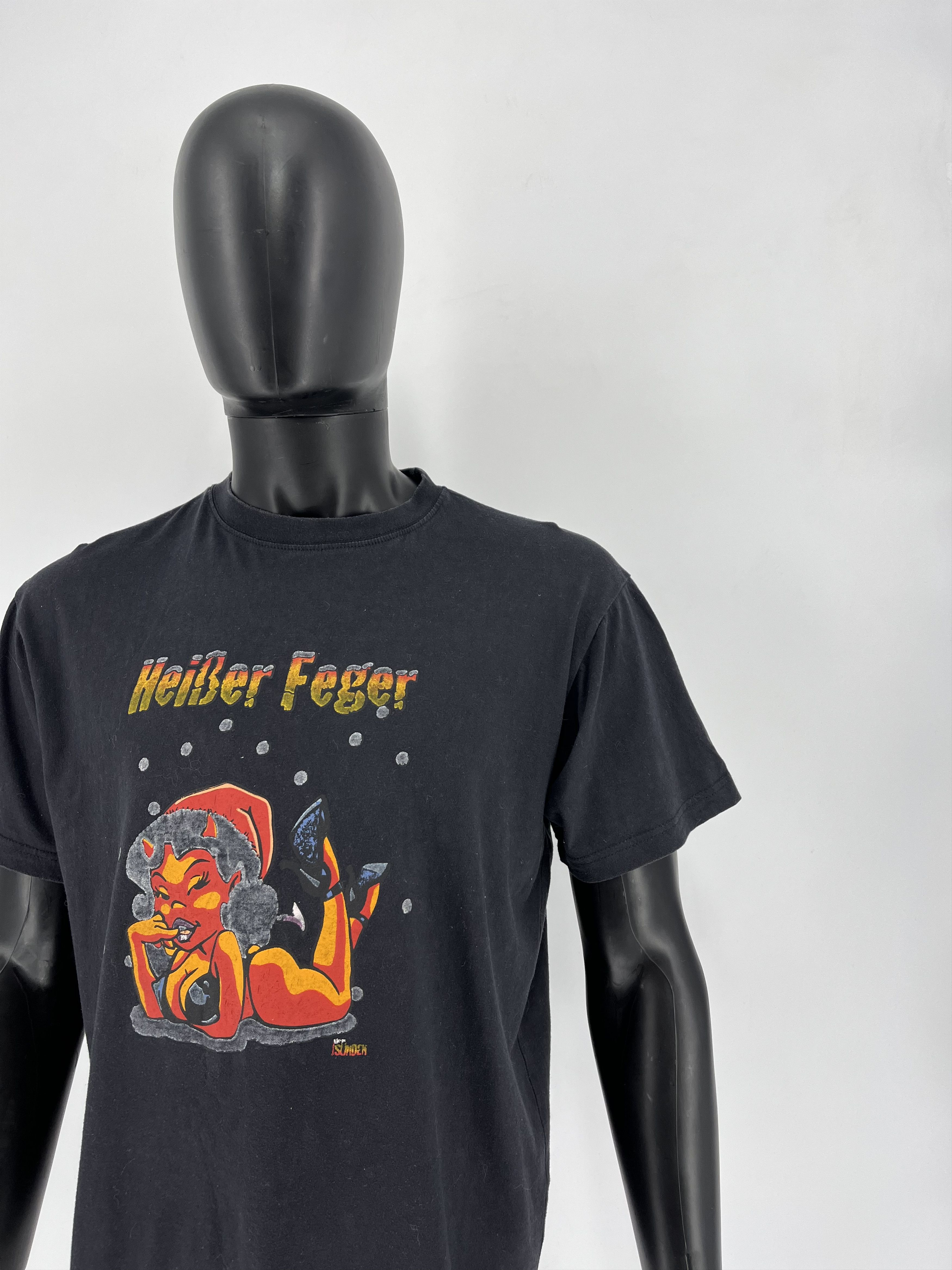 Vintage Vintage Y2K Humor “ Haiber Feger“ Size US M / EU 48-50 / 2 - 1 Thumbnail