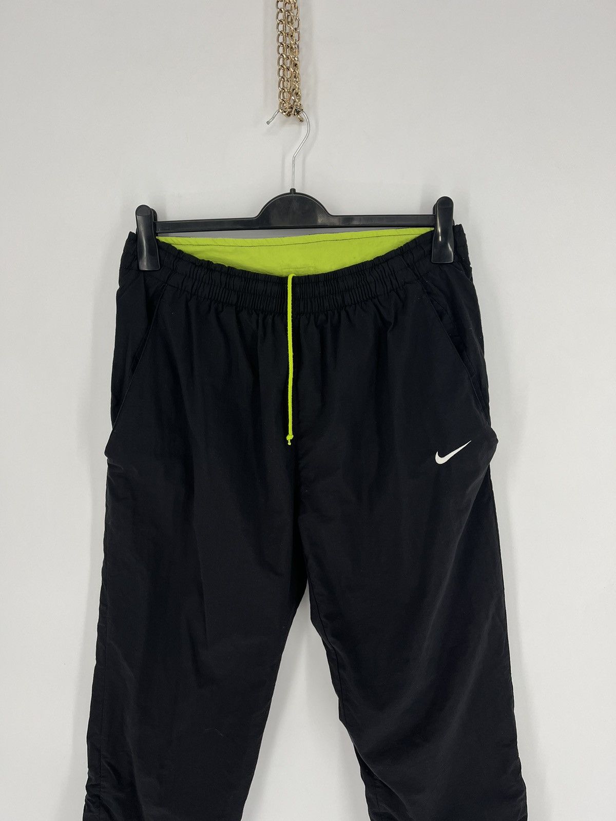 Nike × Vintage 90s Vintage Nike Swoosh Joggers Track Pants Travis Style Size US 34 / EU 50 - 2 Thumbnail