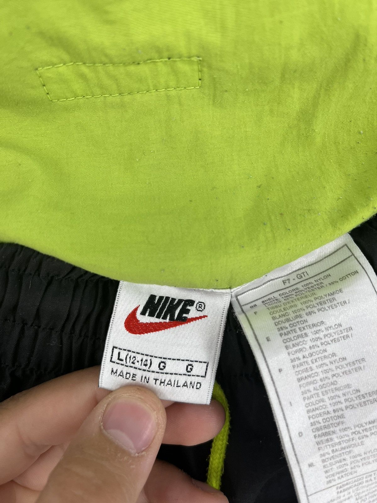 Nike × Vintage 90s Vintage Nike Swoosh Joggers Track Pants Travis Style Size US 34 / EU 50 - 8 Thumbnail