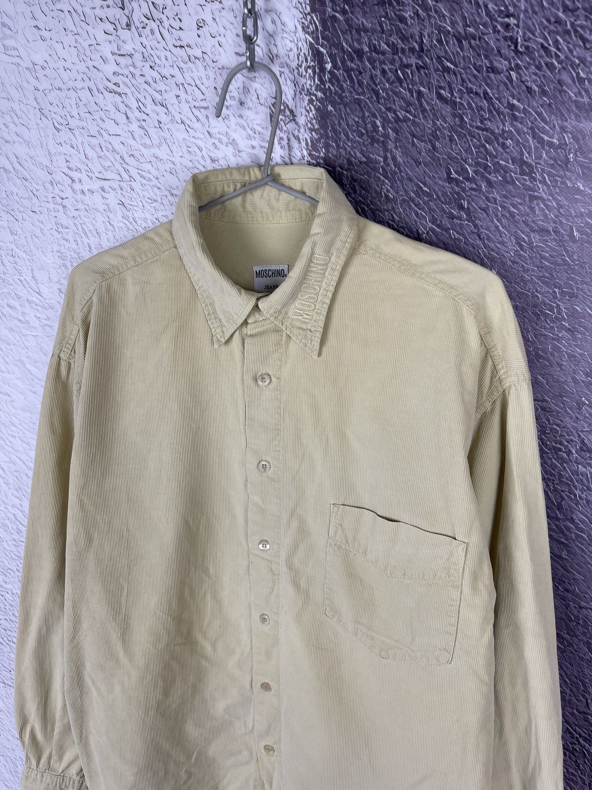 Moschino Moschino Jeans vintage corduroy embroidered logo shirt Size US M / EU 48-50 / 2 - 1 Thumbnail