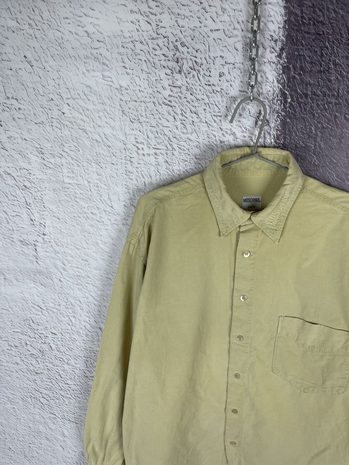 Moschino Moschino Jeans vintage corduroy embroidered logo shirt Size US M / EU 48-50 / 2 - 3 Thumbnail