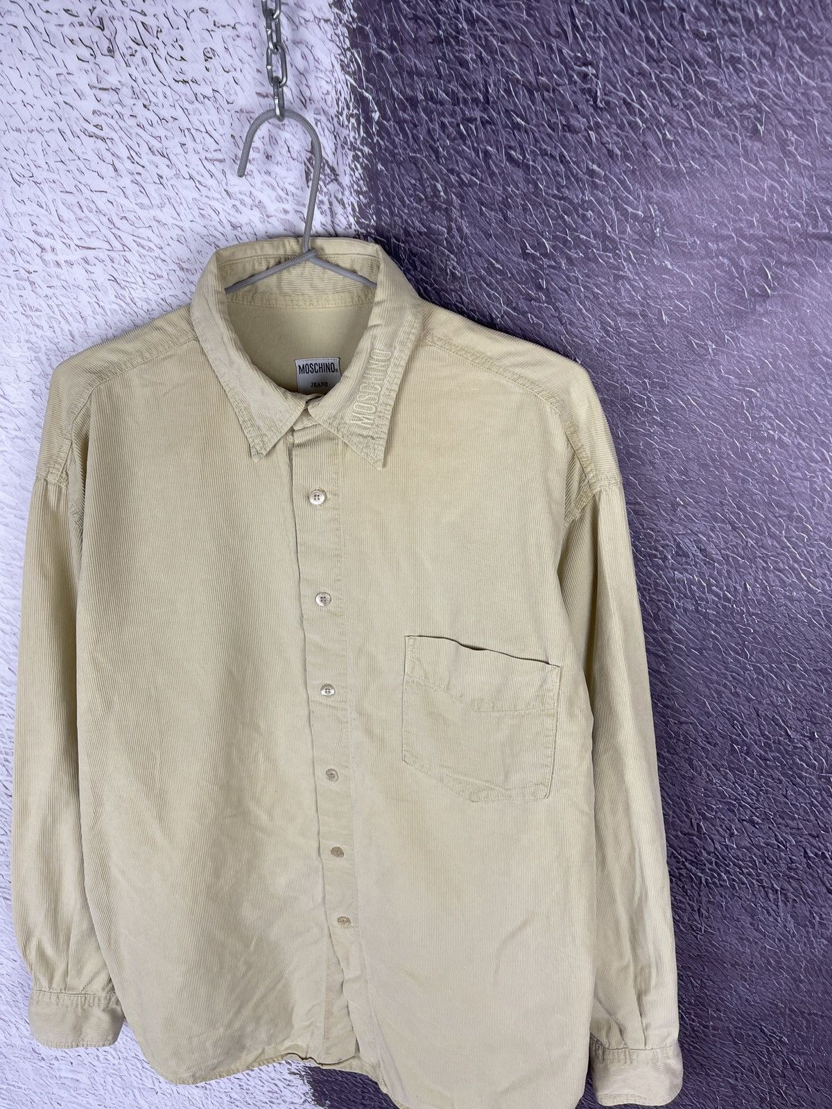 Moschino Moschino Jeans vintage corduroy embroidered logo shirt Size US M / EU 48-50 / 2 - 6 Thumbnail