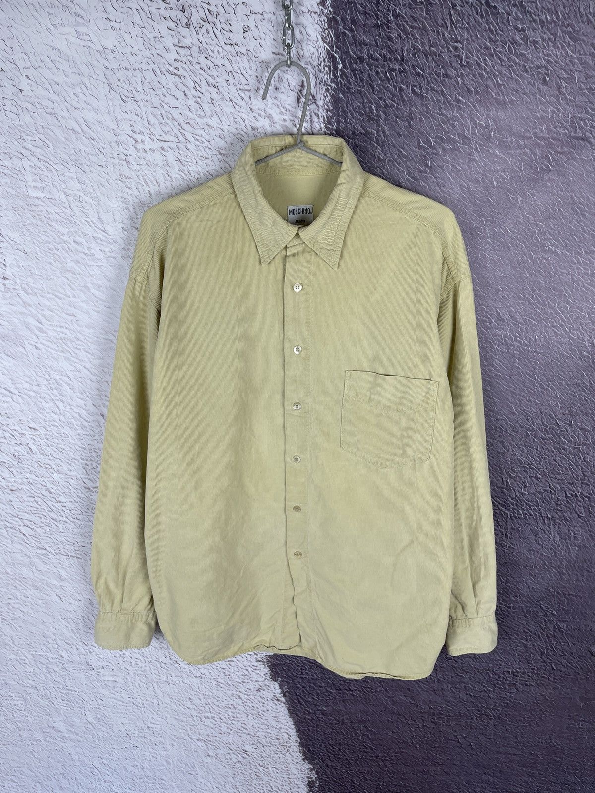 Moschino Moschino Jeans vintage corduroy embroidered logo shirt Size US M / EU 48-50 / 2 - 8 Thumbnail