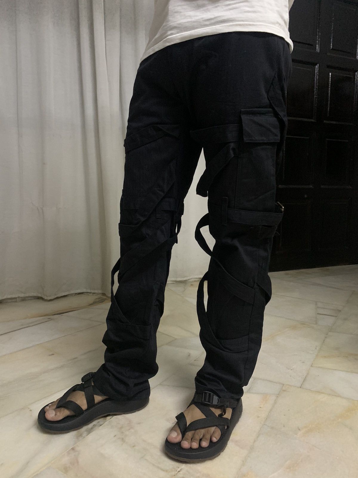 If Six Was Nine × Le Grande Bleu (L.G.B.) 🔥Rare Bondage🔥Gigant Parachute Cargo Pant Size US 30 / EU 46 - 14 Thumbnail