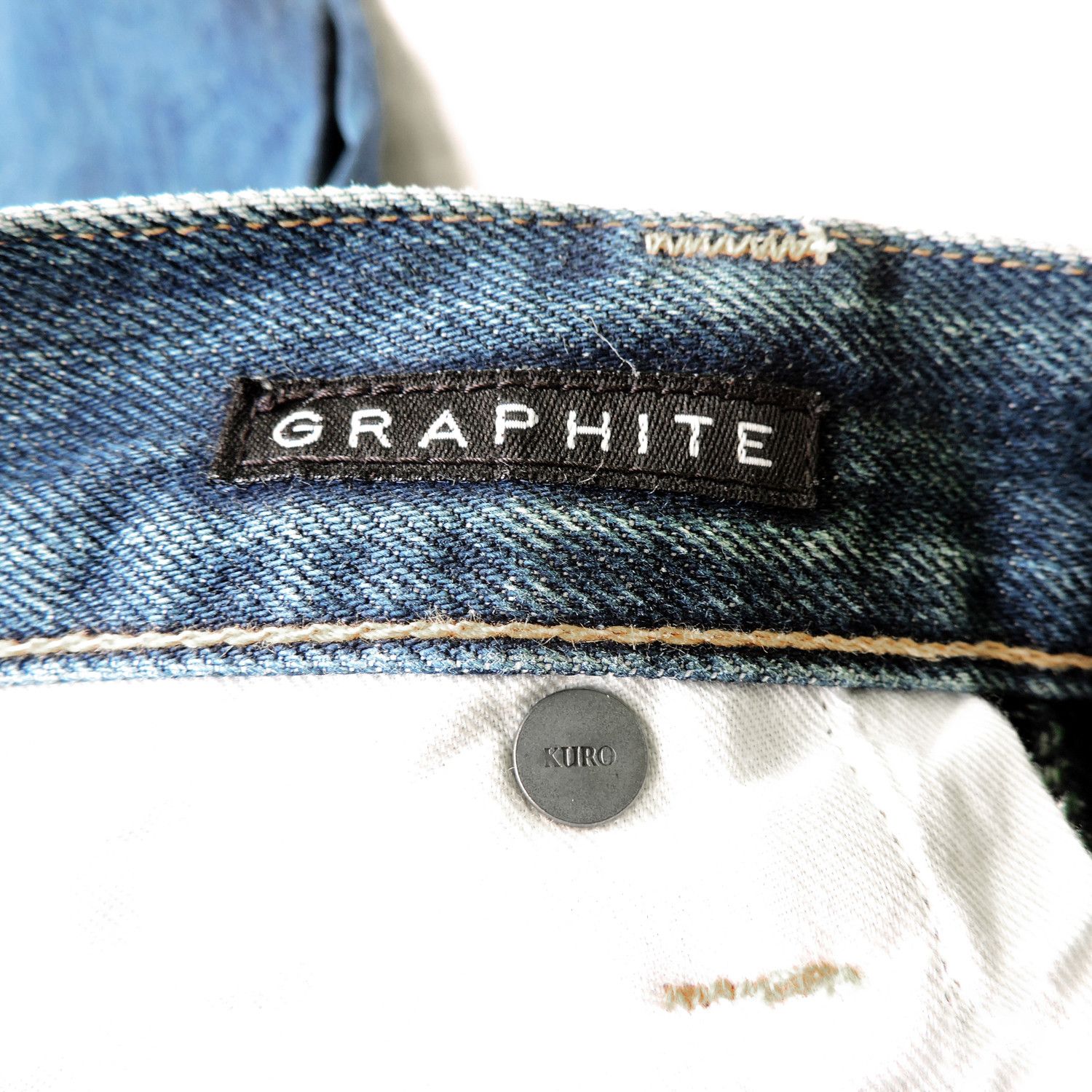 KURO KURO GRAPHITE SELVEDGE DENIM LONG PANTS Size US 34 / EU 50 - 4 Thumbnail