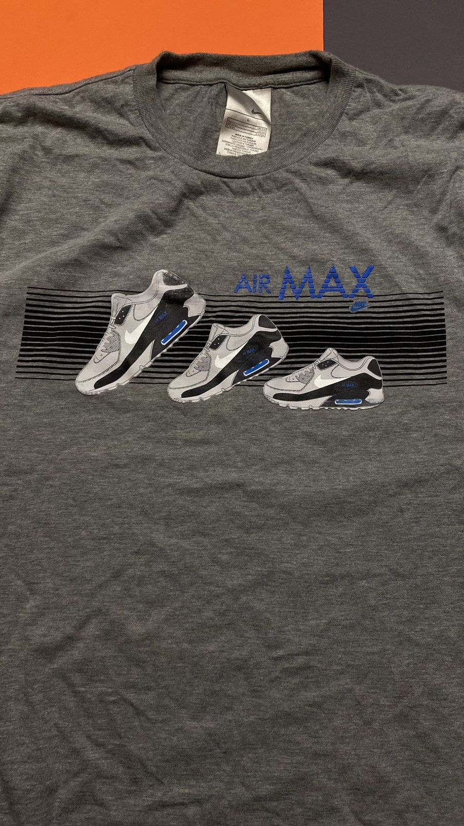 Vintage Vintage Nike air max 90 tee t-shirt Size US L / EU 52-54 / 3 - 4 Thumbnail