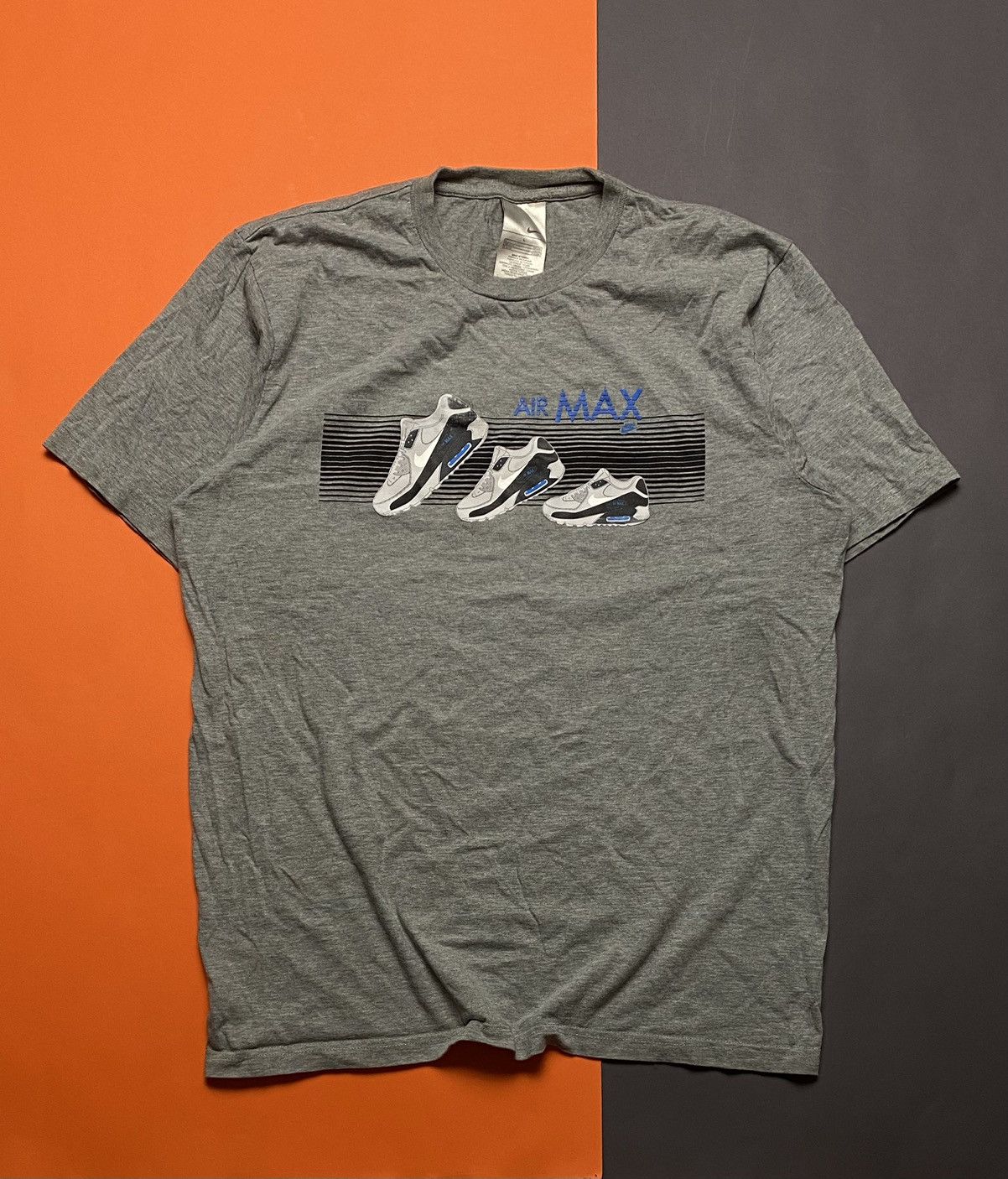 Vintage Vintage Nike air max 90 tee t-shirt Size US L / EU 52-54 / 3 - 1 Thumbnail