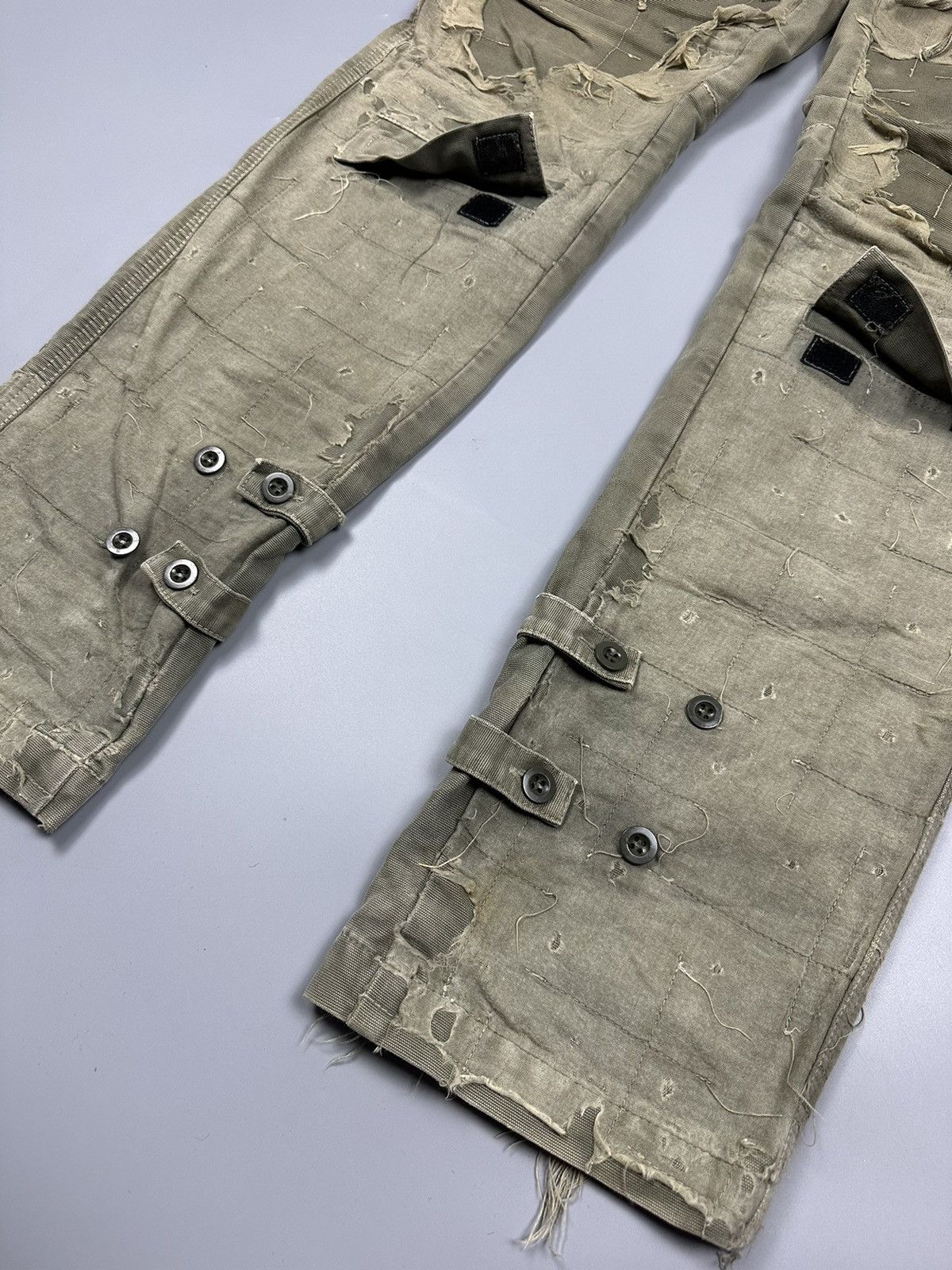 If Six Was Nine × Le Grande Bleu (L.G.B.) 🔥RARE SICK🔥DISTRESSED SASHIKO BORO PATCHWORK DESIGN Size US 32 / EU 48 - 10 Thumbnail