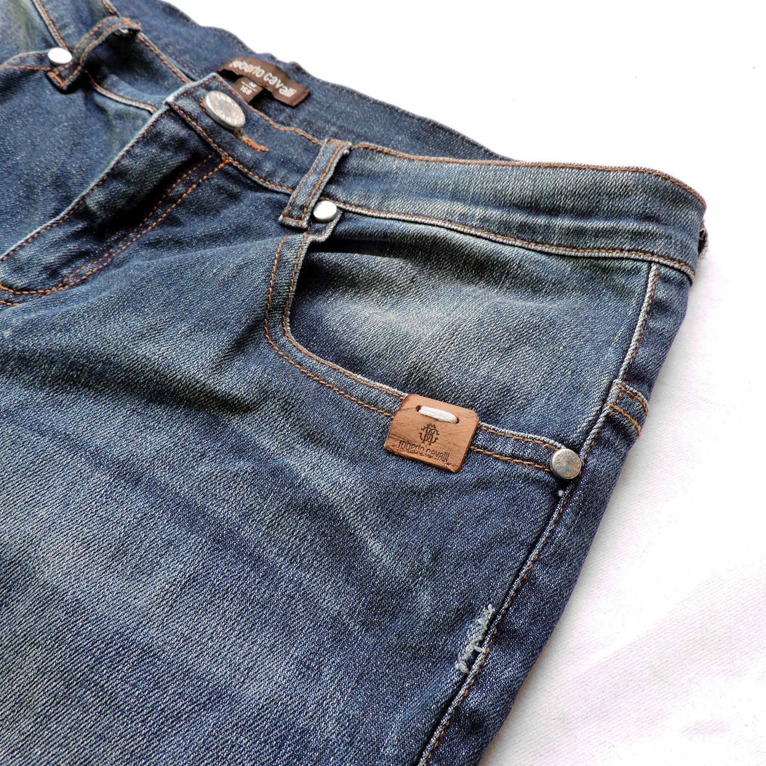 Roberto Cavalli ROBERTO CAVALLI DENIM LONG PANTS Size US 31 - 10 Thumbnail