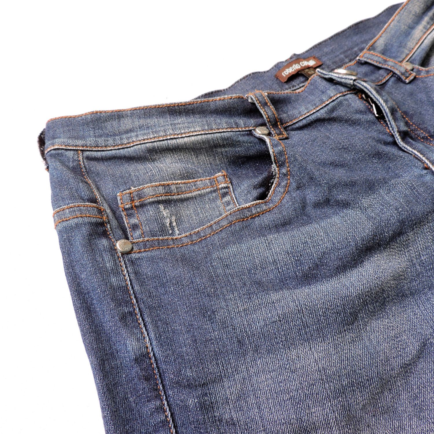 Roberto Cavalli ROBERTO CAVALLI DENIM LONG PANTS Size US 31 - 13 Thumbnail