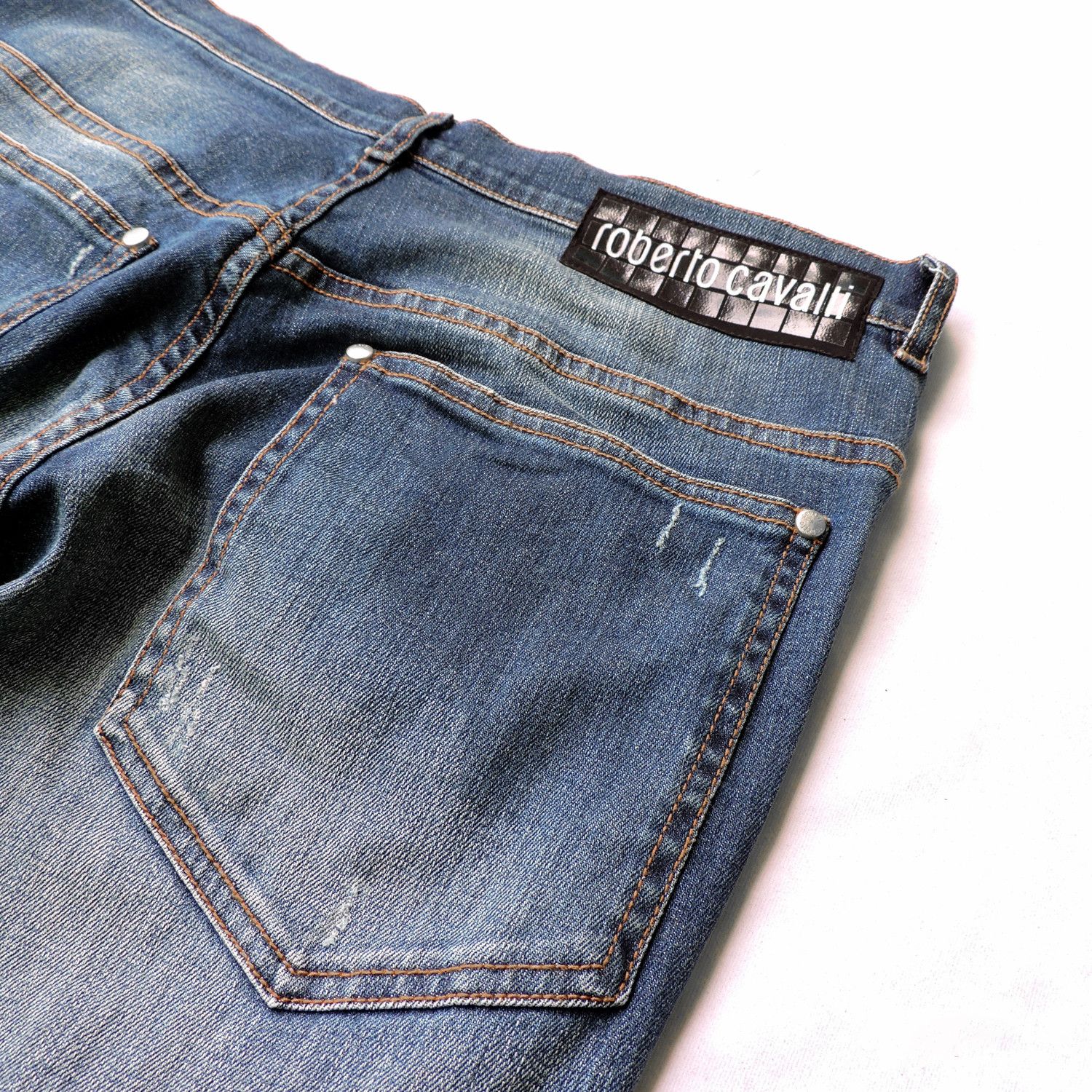 Roberto Cavalli ROBERTO CAVALLI DENIM LONG PANTS Size US 31 - 19 Thumbnail