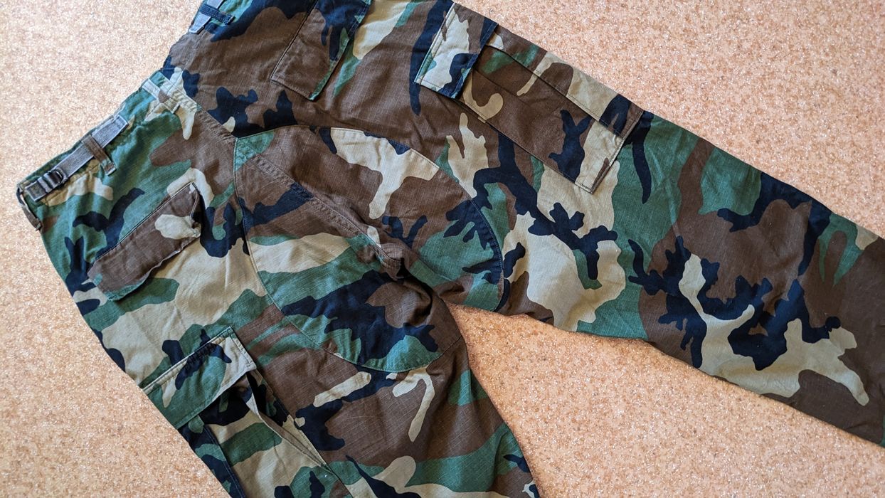 Military Vintage 80s hot weather woodland trousers | Grailed