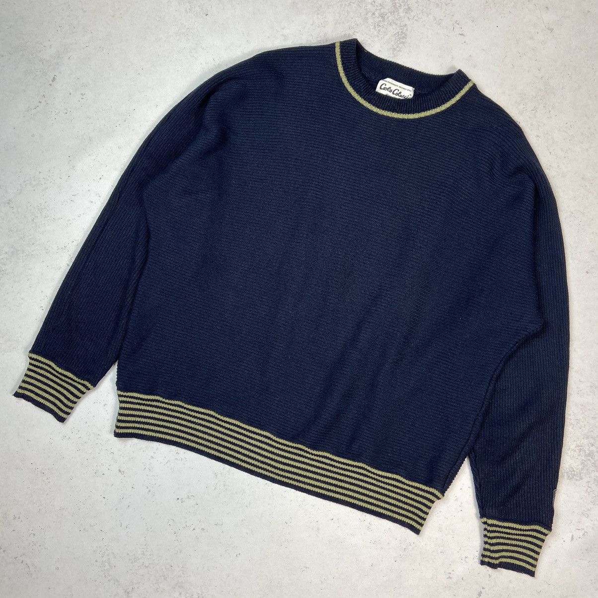 cheapest price for sale Rare Carlo Colucci Knitted Basic Sweater