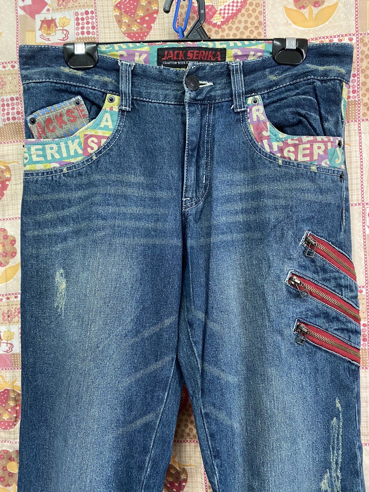 If Six Was Nine Japanese Jack Serika Avantgarde Jeans Size US 33 - 4 Thumbnail