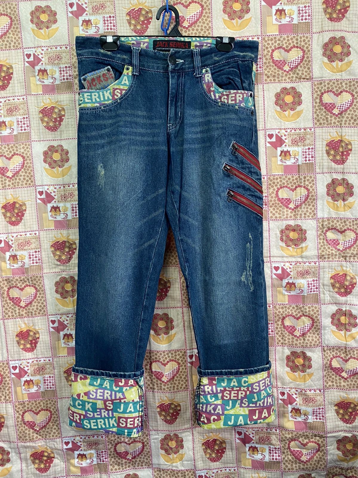 If Six Was Nine Japanese Jack Serika Avantgarde Jeans Size US 33 - 3 Thumbnail