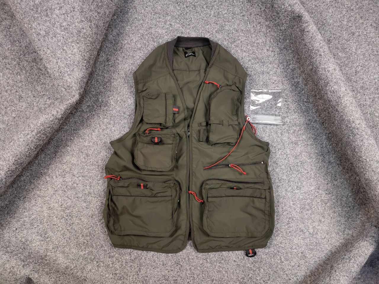 Japanese Brand × Vintage Vintage 90's Military Japan Multi Pocket Zip Light Vest Size US S / EU 44-46 / 1 - 1 Thumbnail
