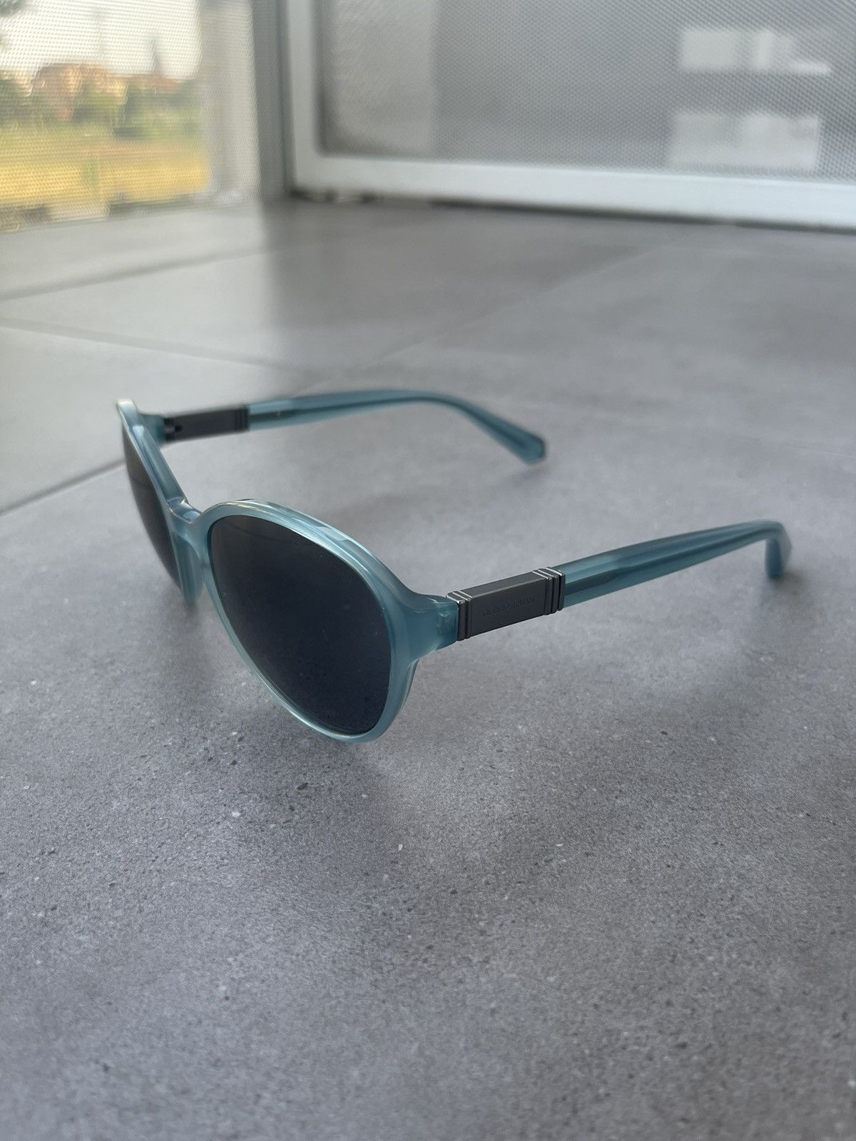 Emporio Armani Giorgio Armani AR8006 5034/87 Blue Transparent Sunglasses Size ONE SIZE - 4 Thumbnail