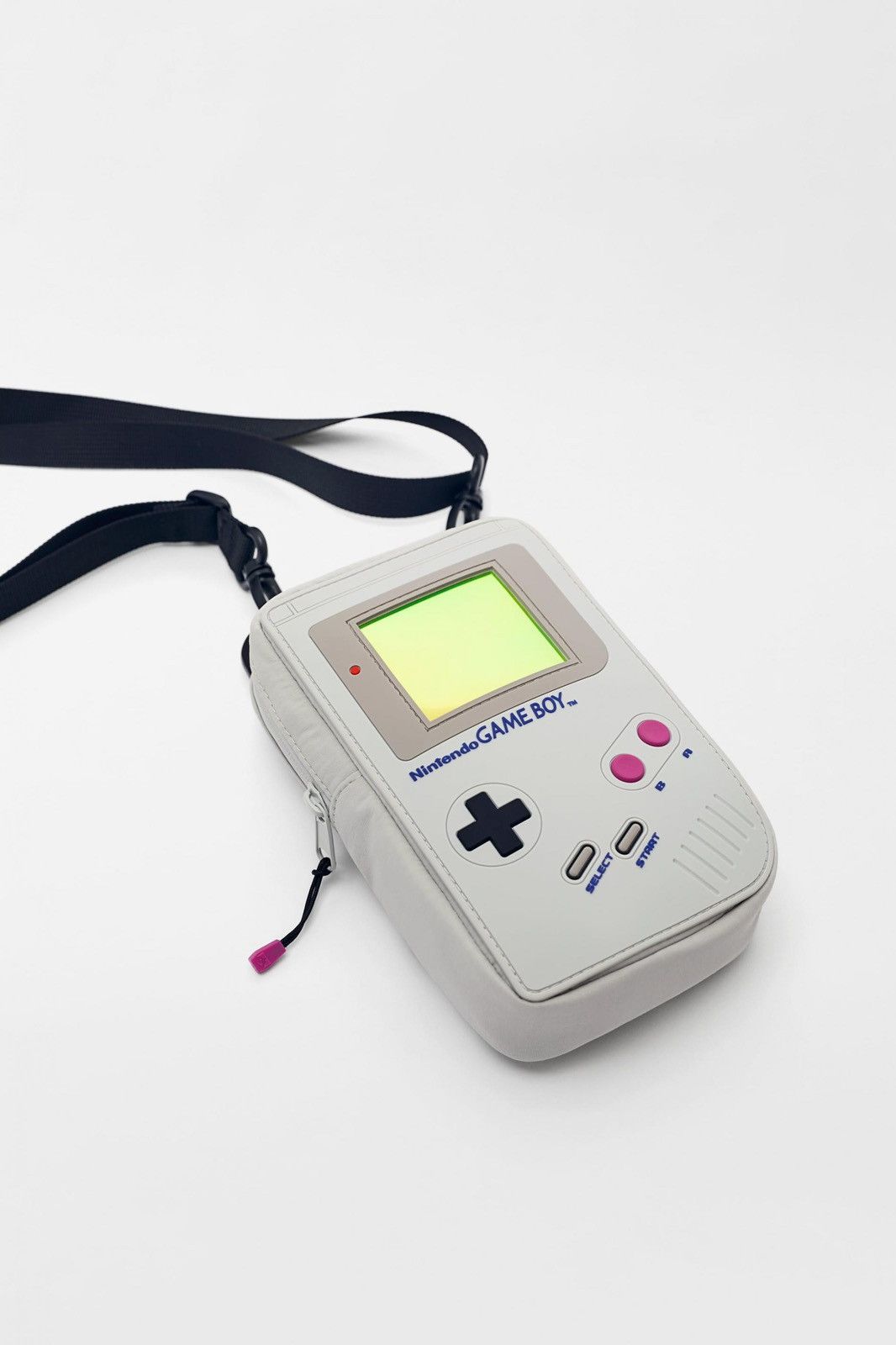 image of Sickiconic Nintendo Game Boy Console Crossbody Sling Bag in Grey, Men's