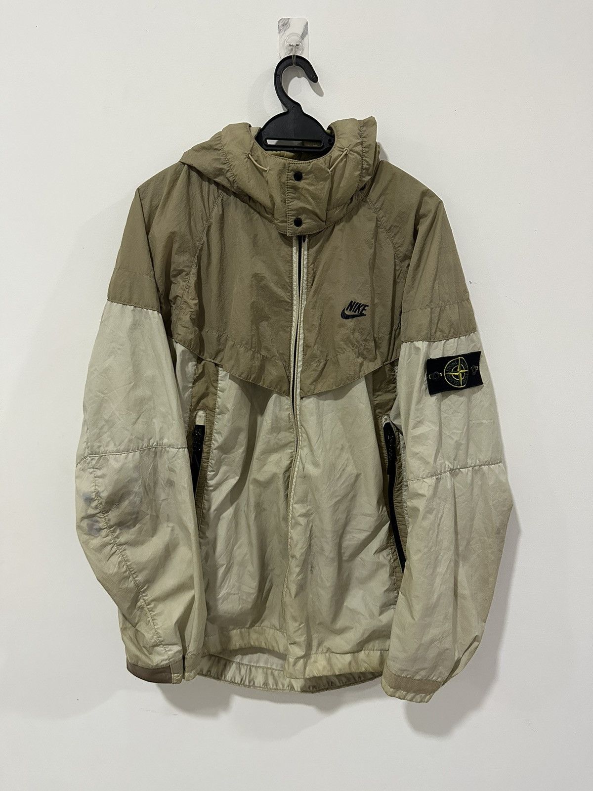 Nike × Stone Island × Vintage NikeLab x Stone Island PK Windrunner Rare  Mortar & Black | Grailed