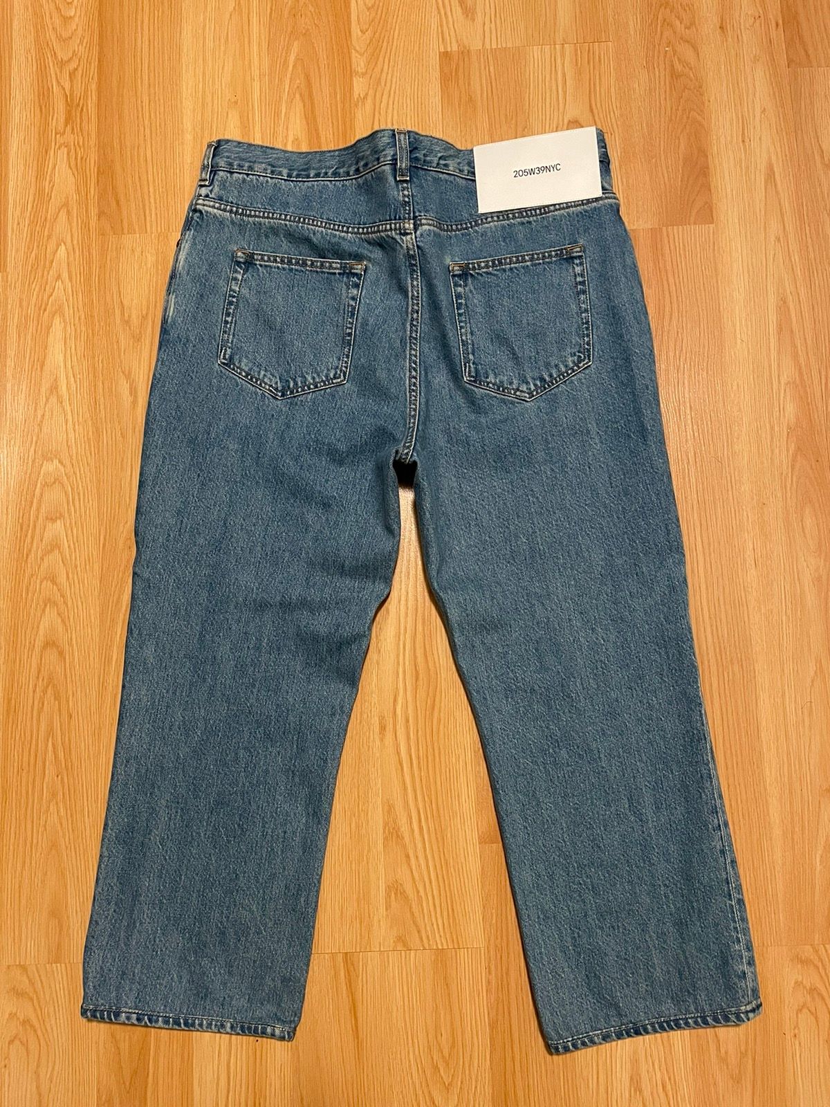 Pre-owned Calvin Klein 205w39nyc X Raf Simons Blue Selvedge Denim Jeans