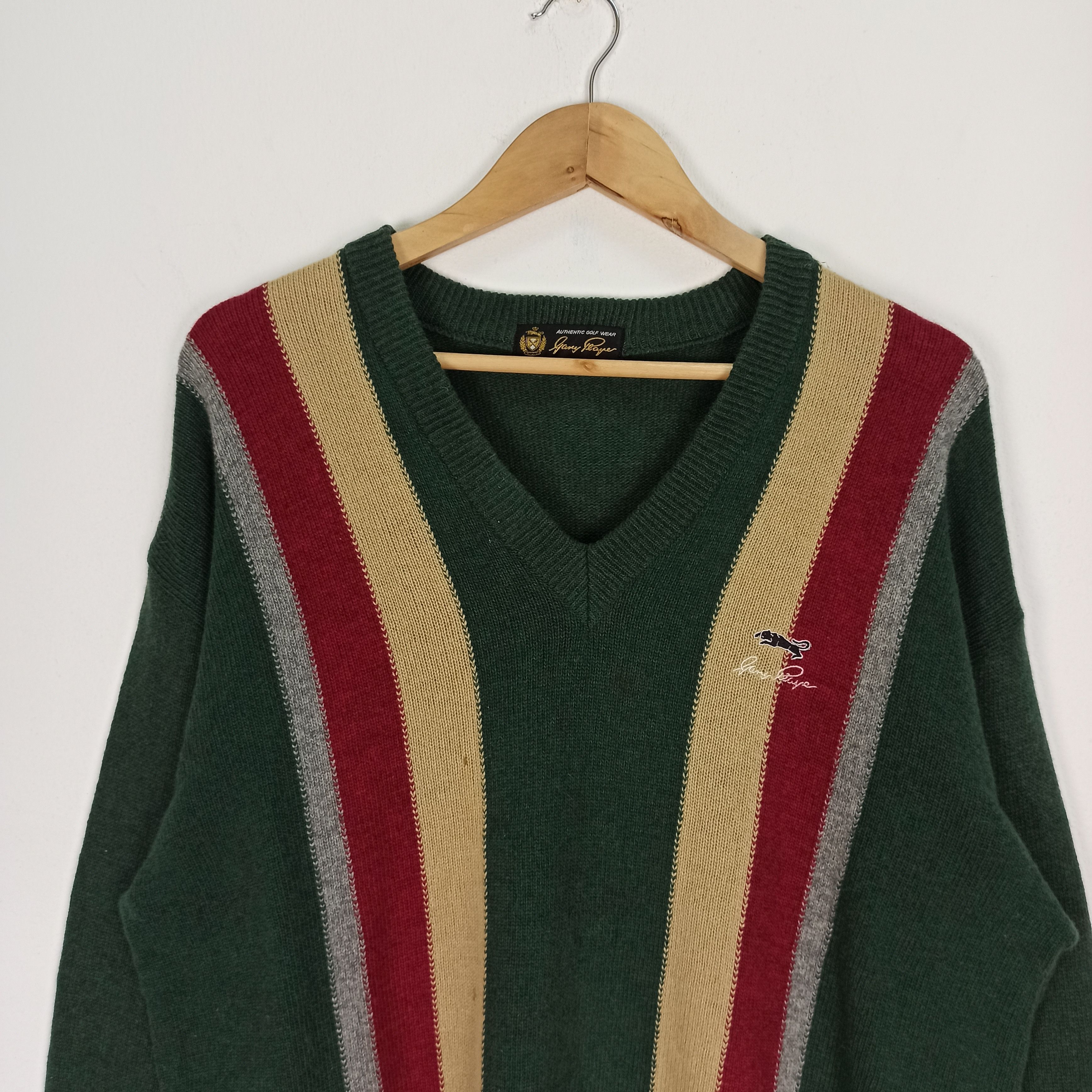 Aran Isles Knitwear Vintage Gray Player Golf Wear Knit Wear Size US XL / EU 56 / 4 - 4 Thumbnail