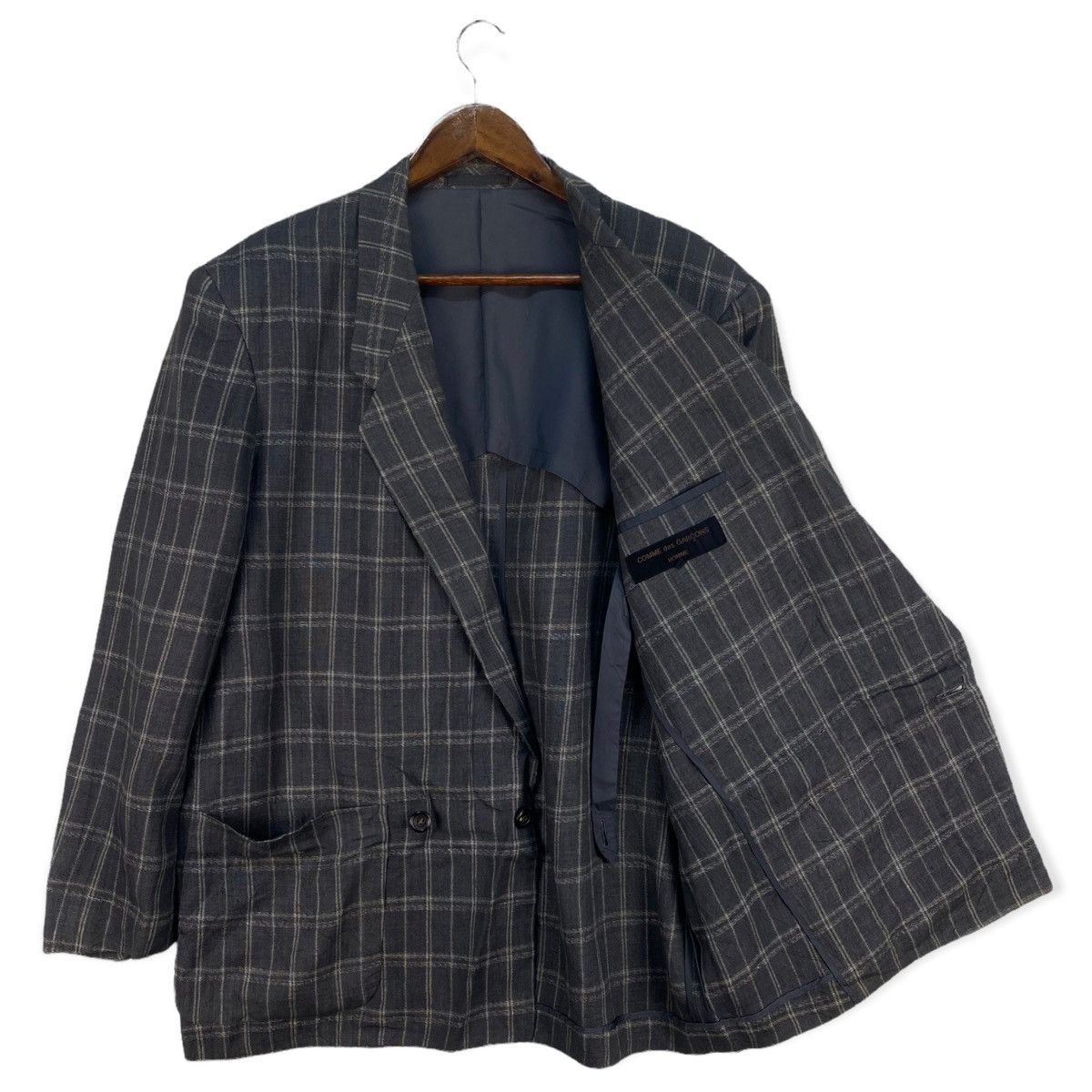 Comme des Garcons Vtg Comme Des Garcons Homme Double Breast Blazer Size US S / EU 44-46 / 1 - 3 Thumbnail