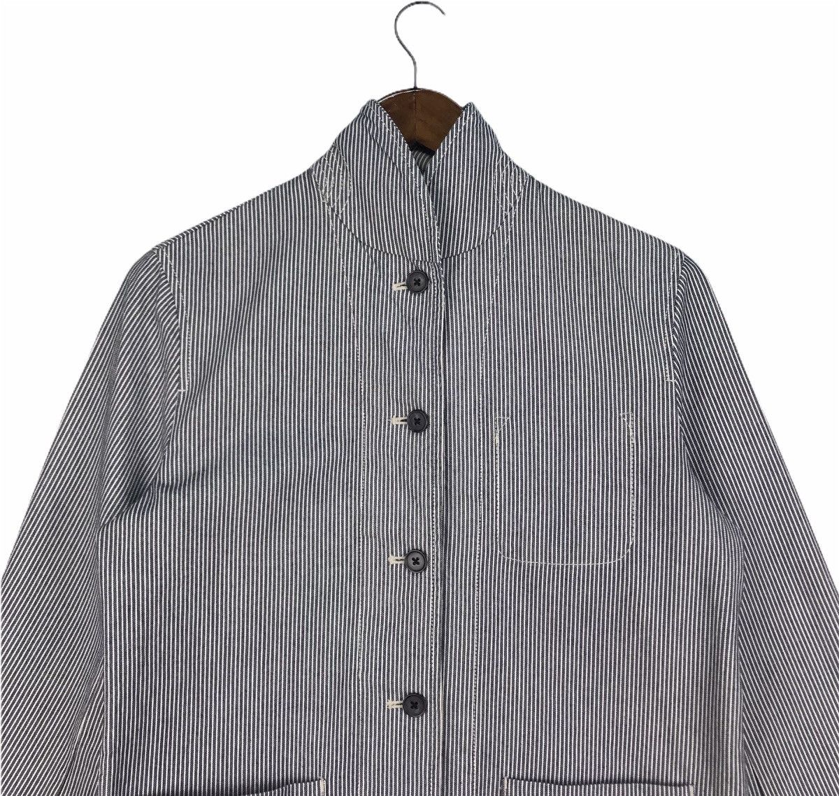Japanese Brand JAPANESE HICKORY STRIPE BUTTON UP JACKET Size US L / EU 52-54 / 3 - 2 Thumbnail