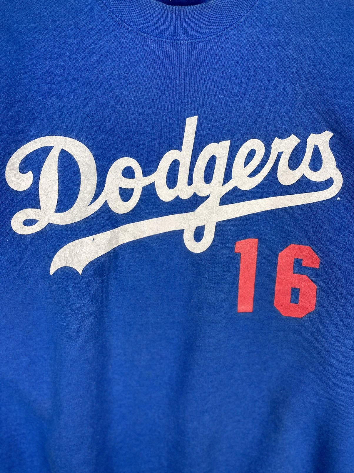 MLB VINTAGE 90s LA DODGERS BASEBALL NOMO 16 SWEATSHIRT Size US XL / EU 56 / 4 - 5 Thumbnail