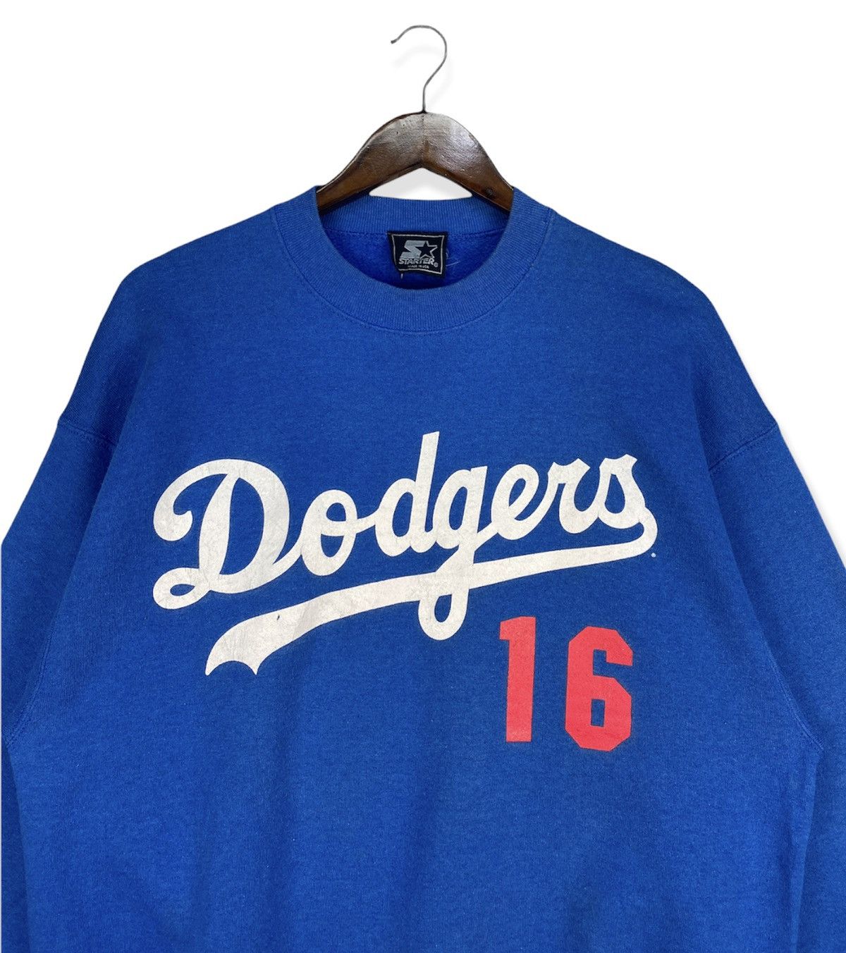 MLB VINTAGE 90s LA DODGERS BASEBALL NOMO 16 SWEATSHIRT Size US XL / EU 56 / 4 - 2 Thumbnail