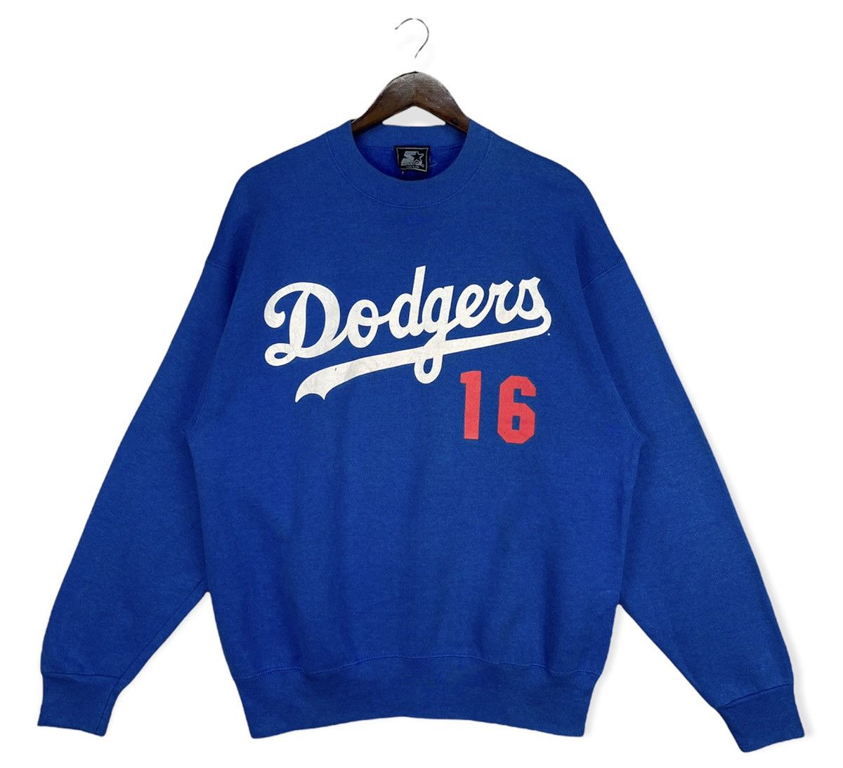 MLB VINTAGE 90s LA DODGERS BASEBALL NOMO 16 SWEATSHIRT Size US XL / EU 56 / 4 - 1 Thumbnail