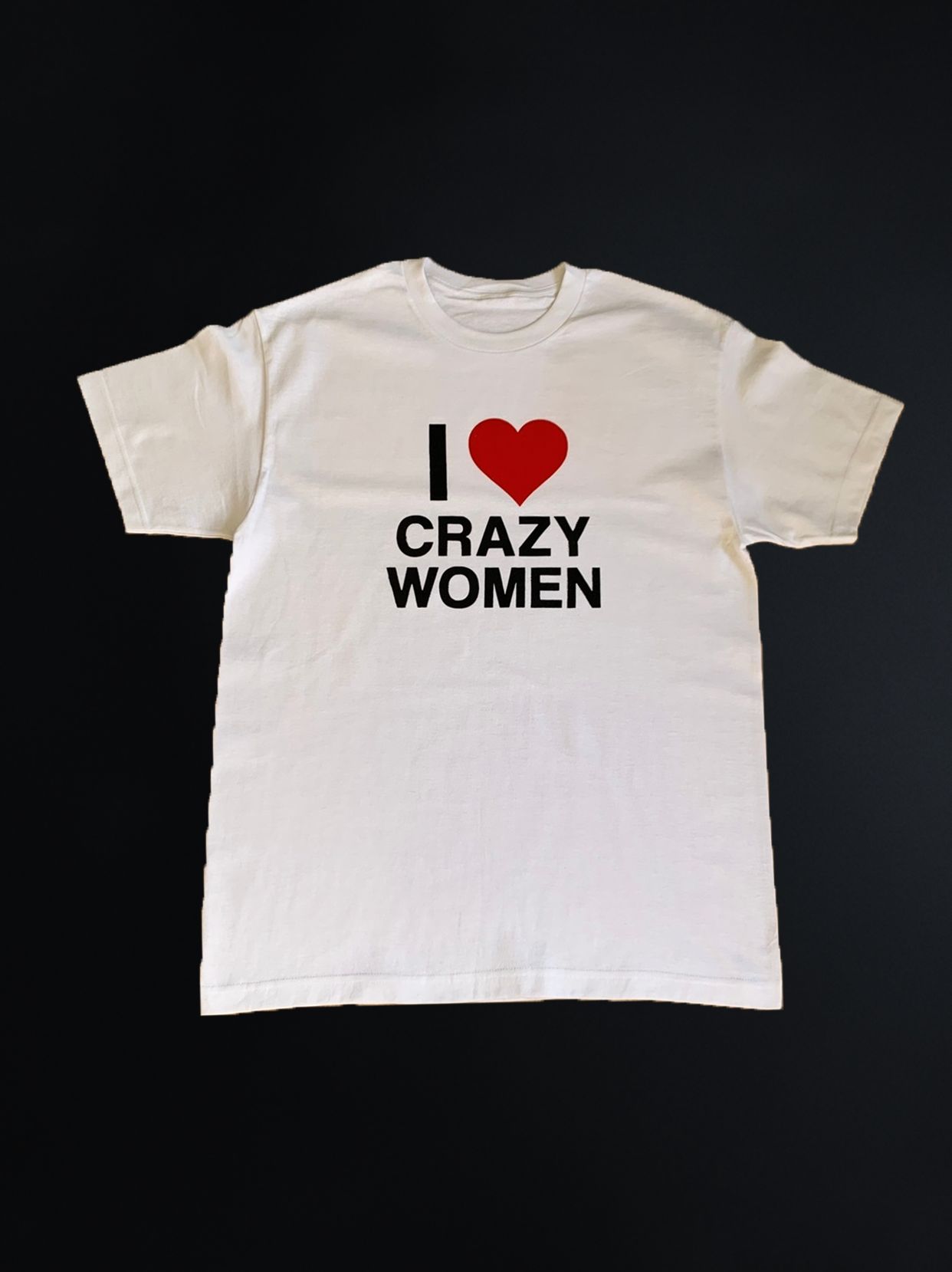 Vintage I ❤️ Crazy Women T-shirt White | Grailed