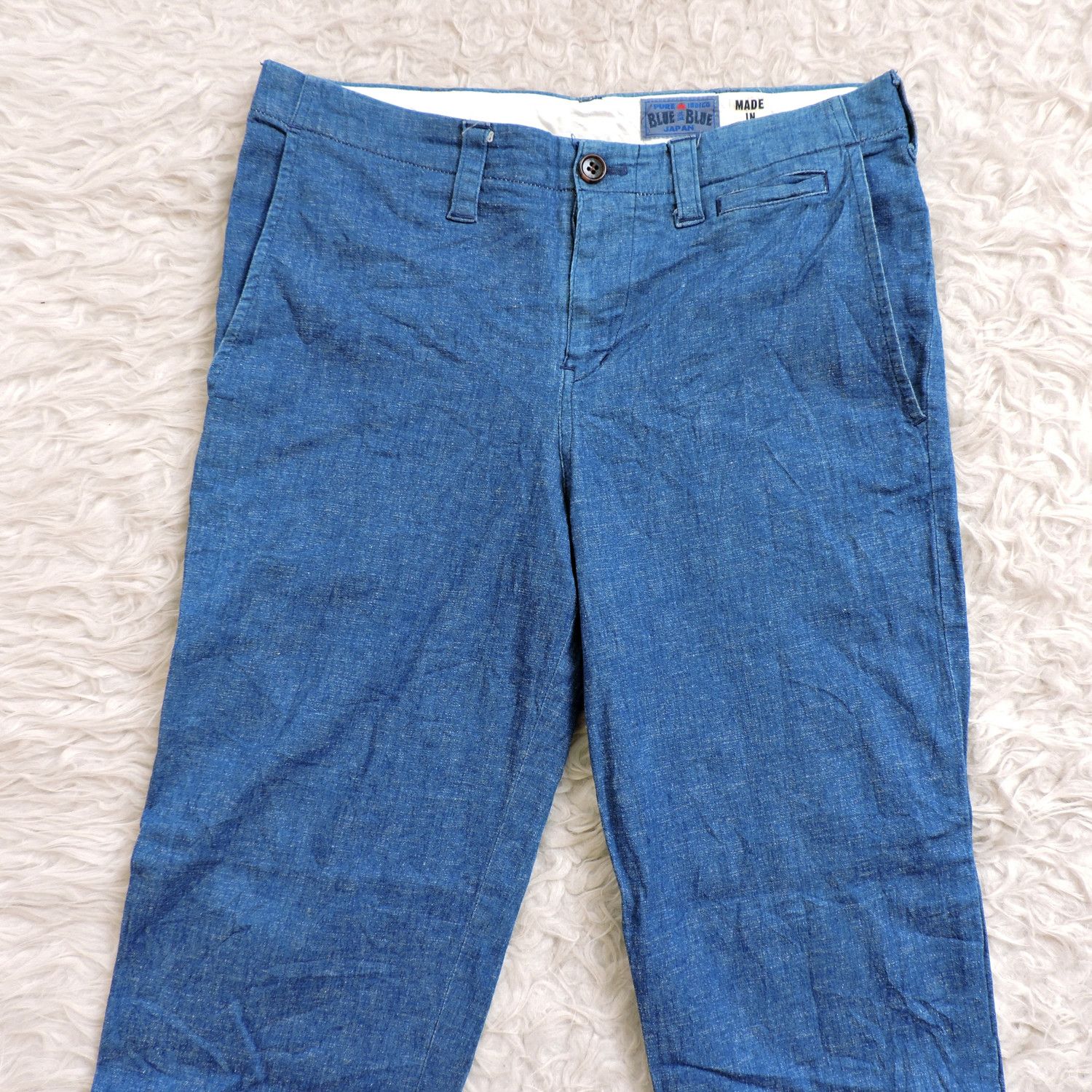 Blue Blue Japan PURE INDIGO BLUE BLUE JAPAN LIGHTWEIGHT DENIM LONG PANTS Size US 31 - 3 Thumbnail