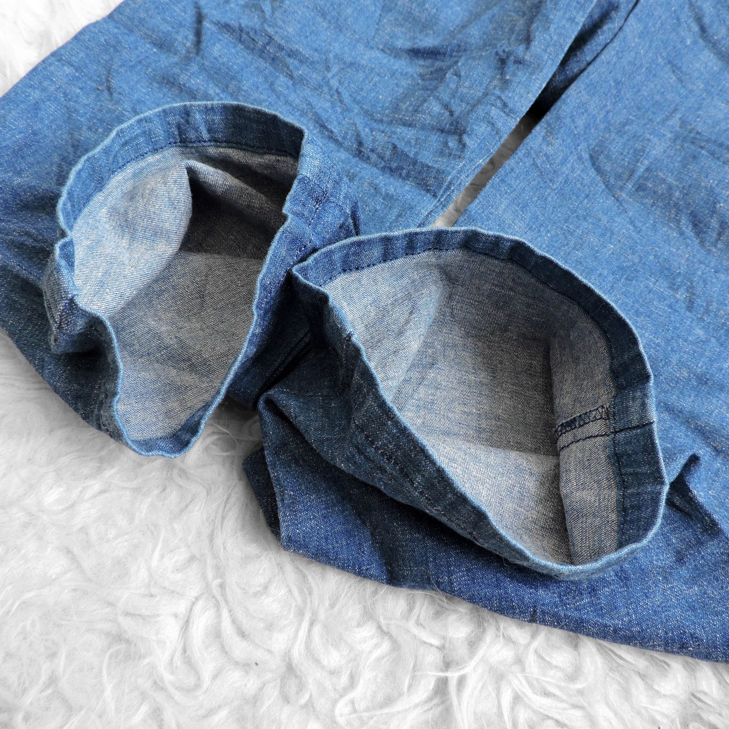Blue Blue Japan PURE INDIGO BLUE BLUE JAPAN LIGHTWEIGHT DENIM LONG PANTS Size US 31 - 12 Thumbnail