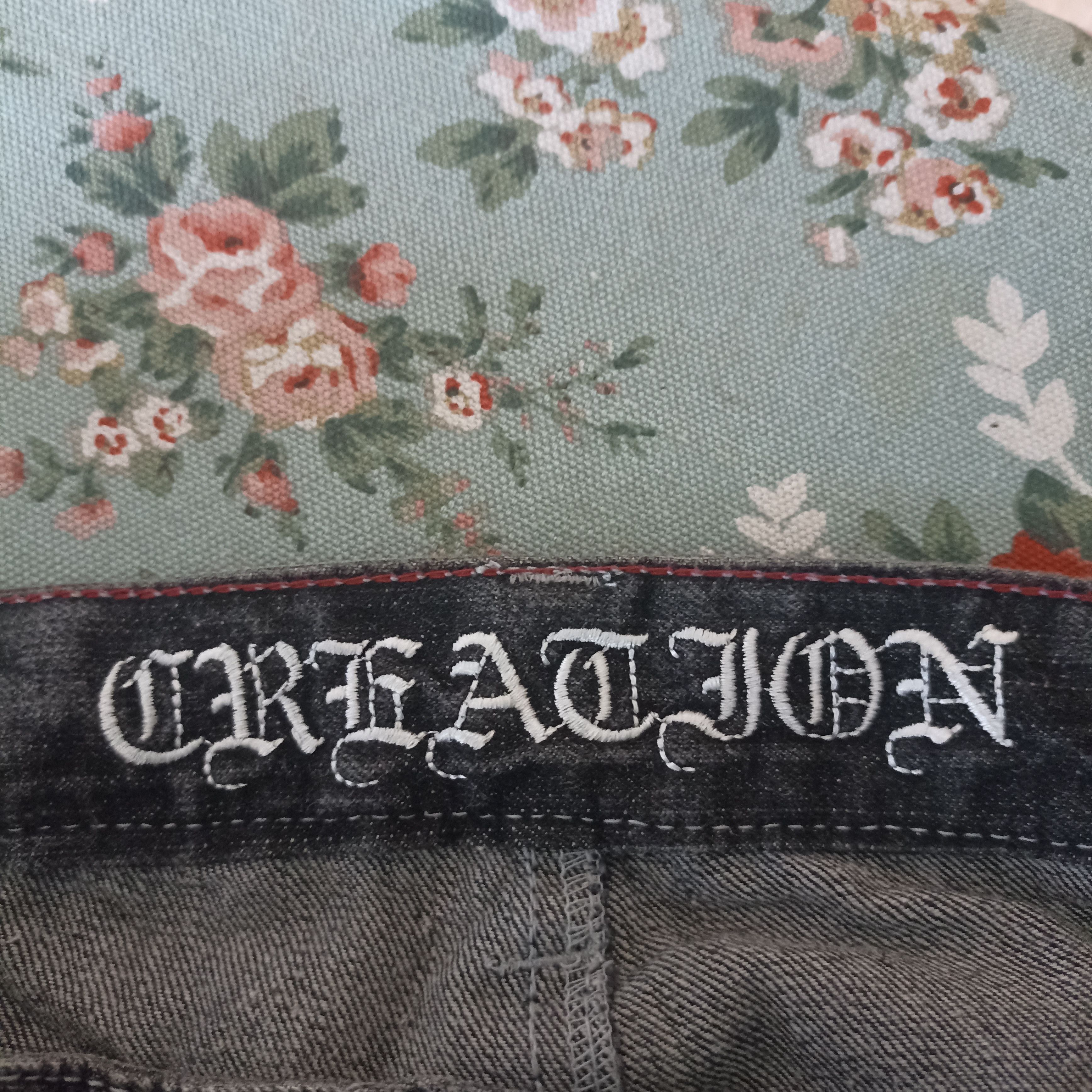 Japanese Brand Creation Double Waist Distressed Gray Jean Size US 32 / EU 48 - 17 Thumbnail
