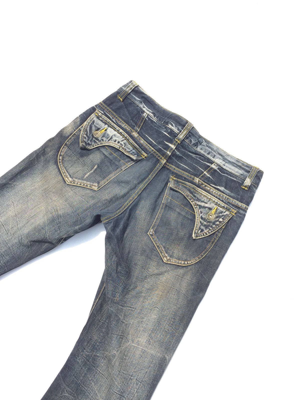 Hysteric Glamour × If Six Was Nine × Japanese Brand Flare Baggy Jeans Japan Blow Blue Mud Rusty Grunge Jeans Size US 32 / EU 48 - 5 Thumbnail