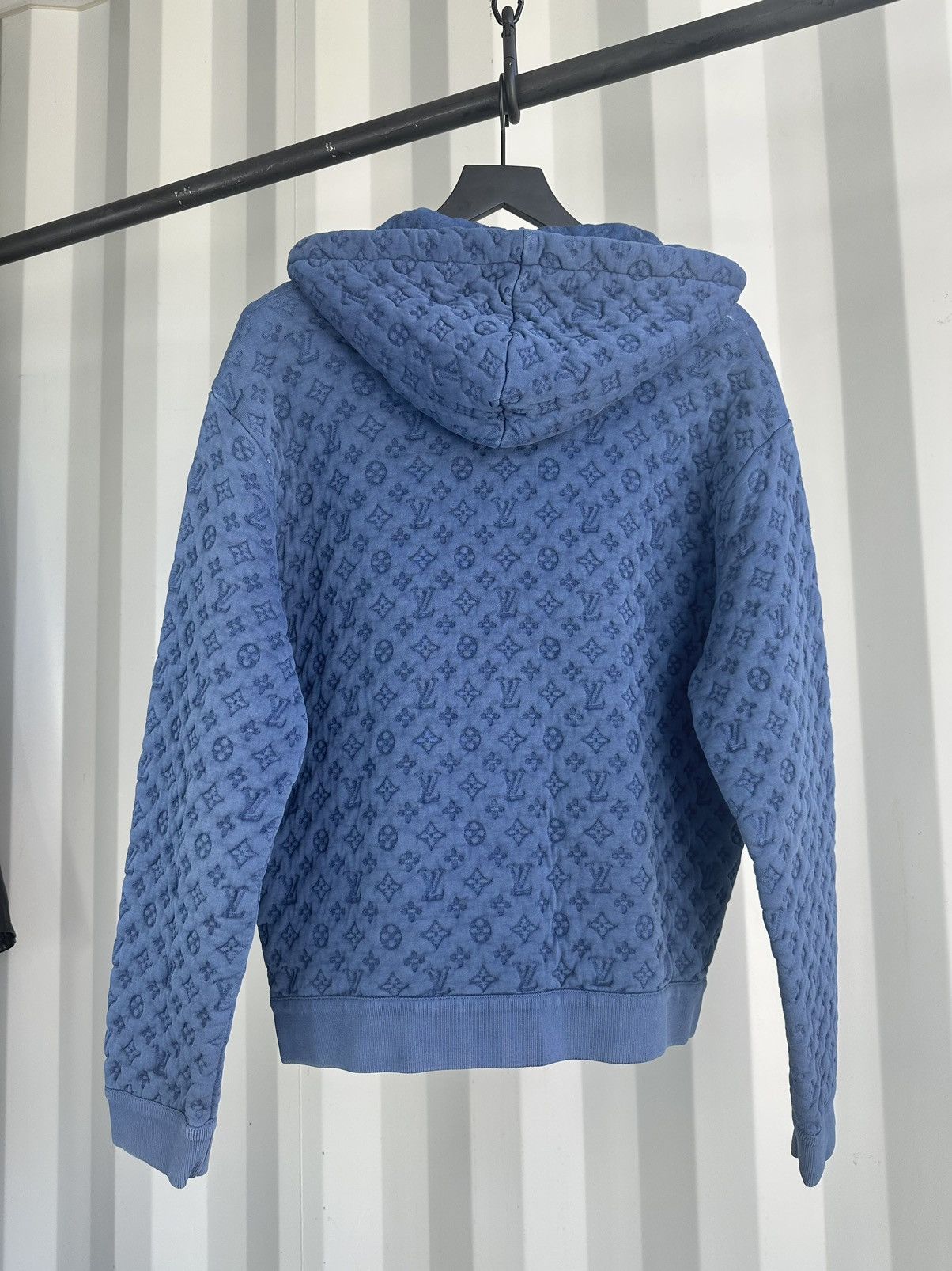 Louis Vuitton Monogram Embossed Zip Hoodie Size US M / EU 48-50 / 2 - 4 Thumbnail