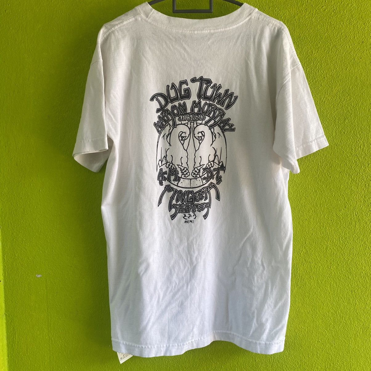 image of Dogtown x Made In USA Vintage Dog Town Aaron Murray White Tee, Men's (Size Medium)