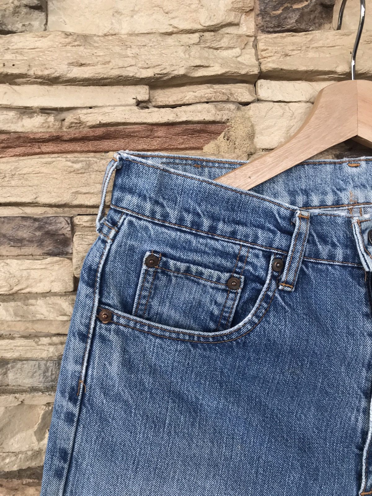 Levi's Vintage 90s Levi’s 512 Distressed Jeans Size US 31 - 4 Thumbnail