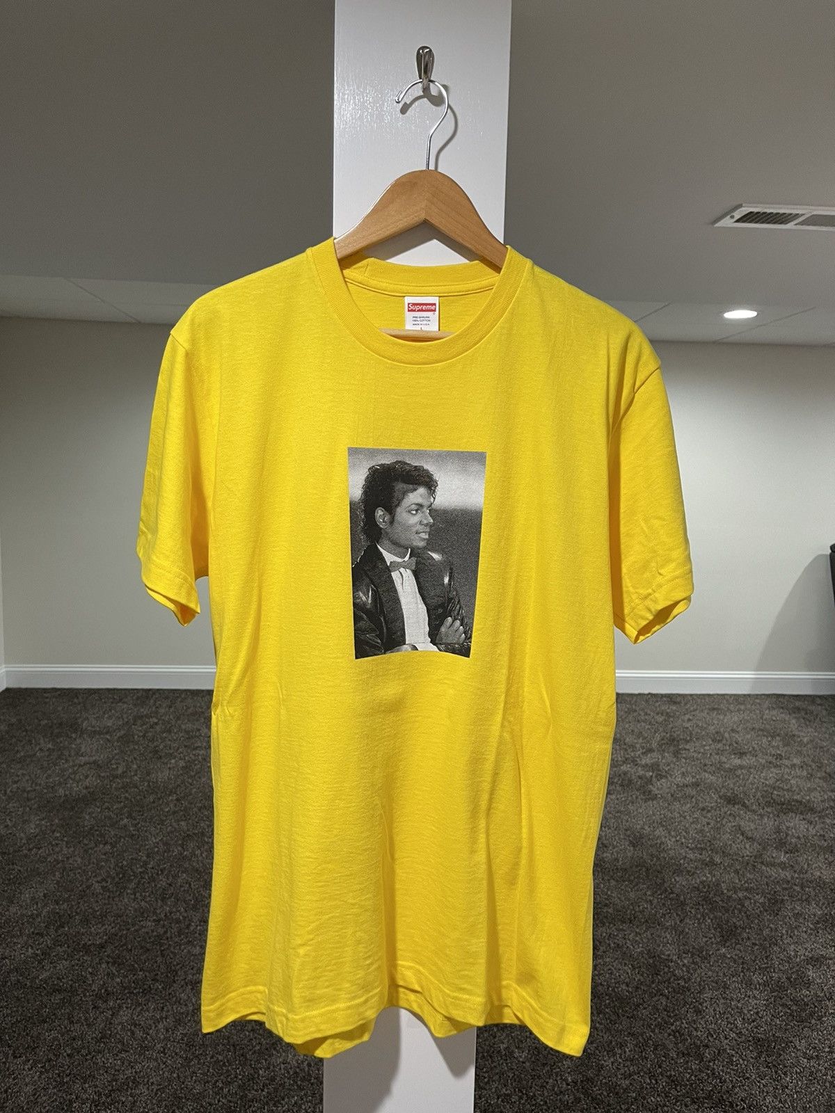 Michael Jackson Supreme SS17 Michael Jackson Yellow Short Sleeve Tee Size US L / EU 52-54 / 3 - 3 Thumbnail